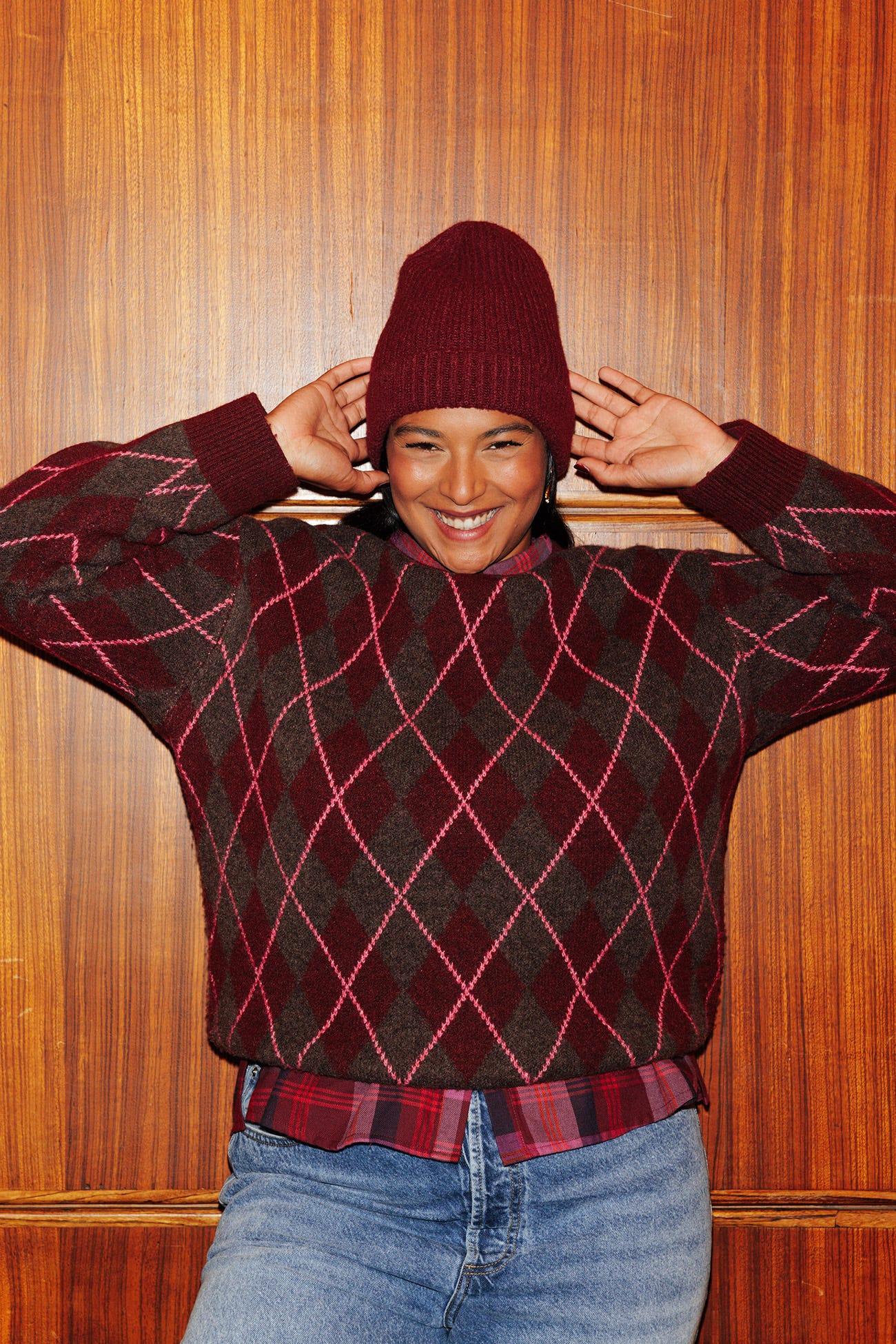 Pull losange Femme