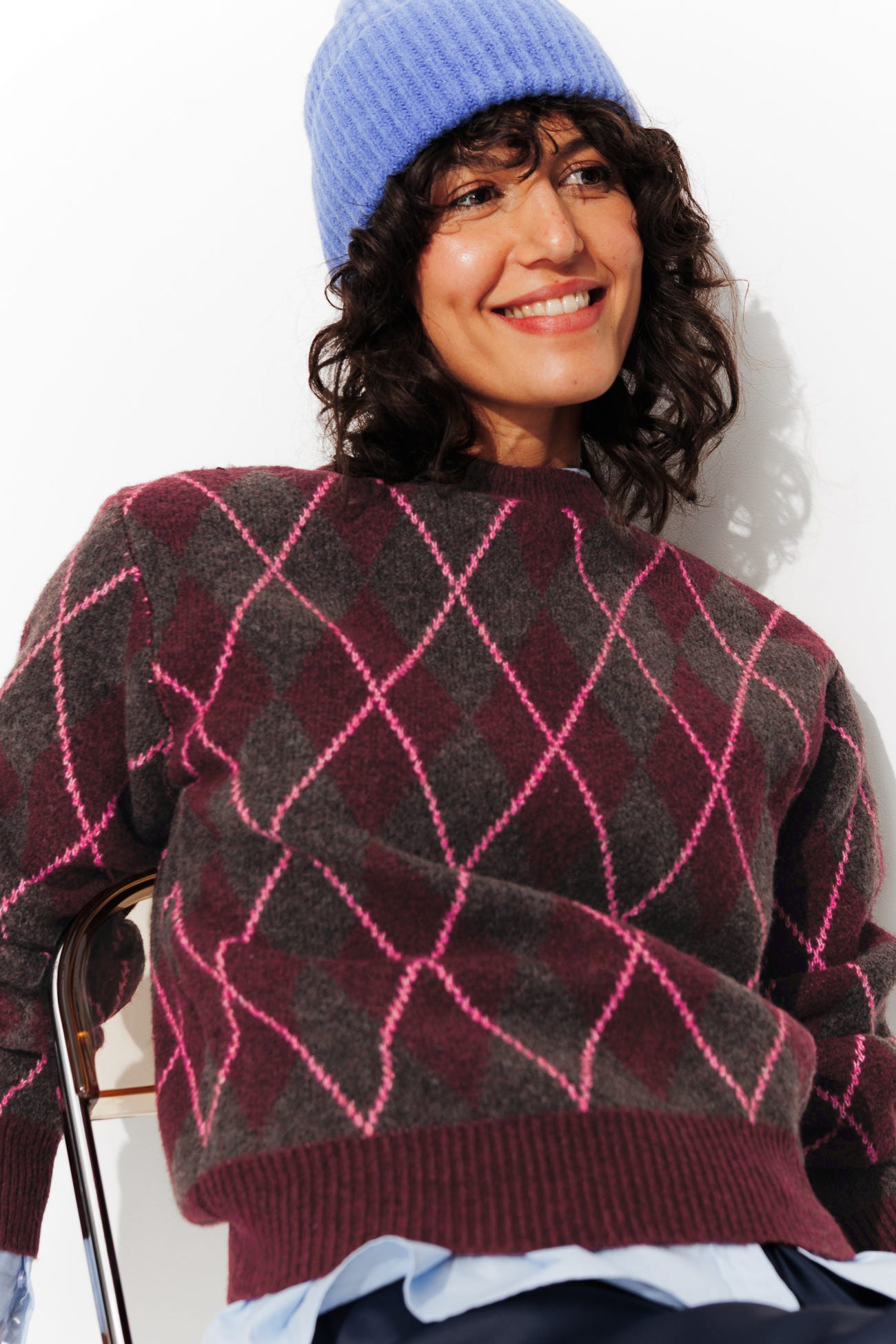 Pull losange Femme