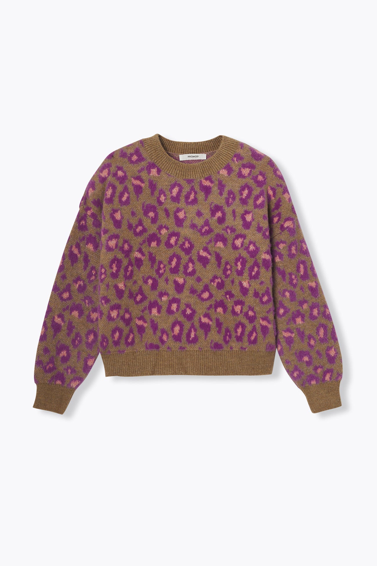Pull léopard irisé Femme