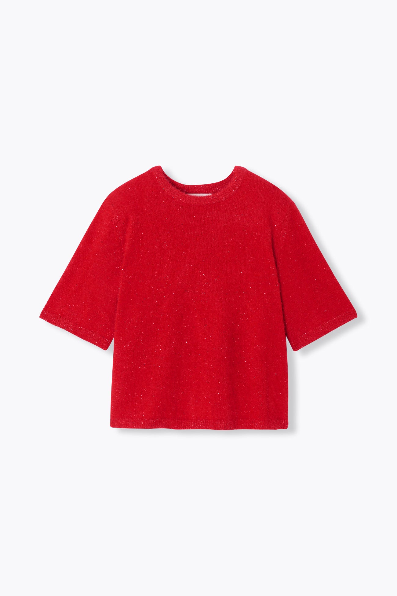 Pull pailleté manches courtes