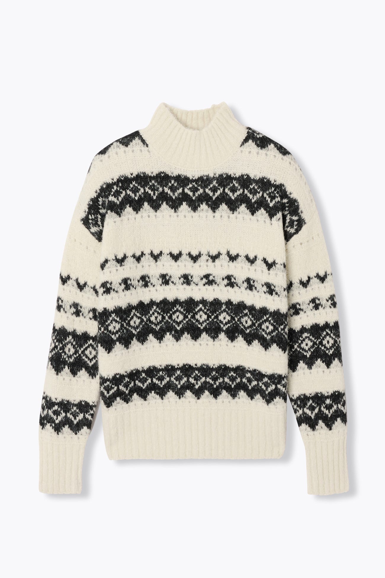Pull en jacquard scandinave