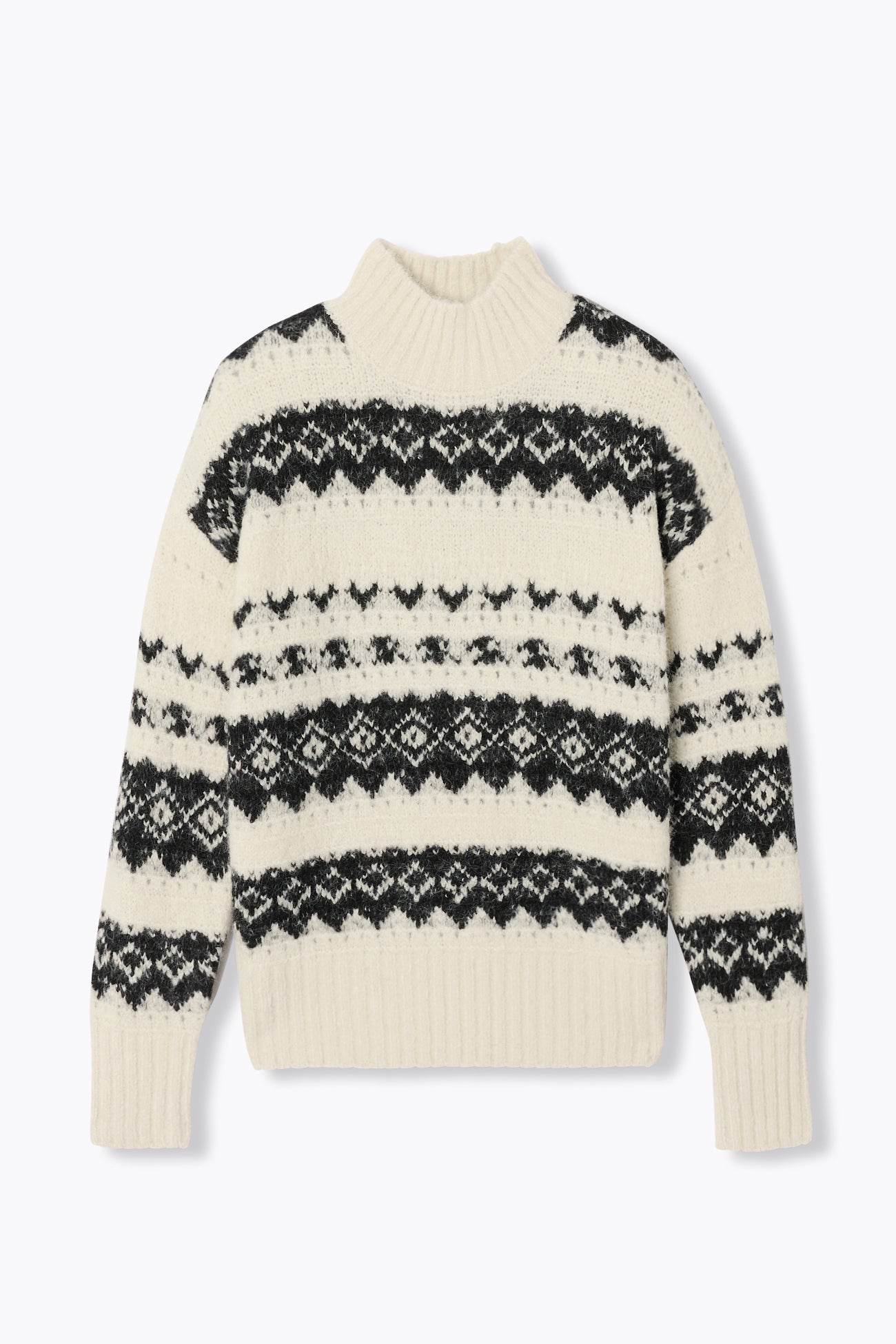 Scandi jacquard jumper - Ecru