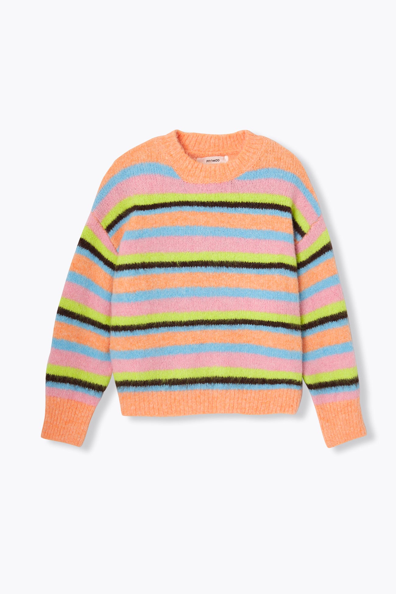 Pull rayé col rond Femme