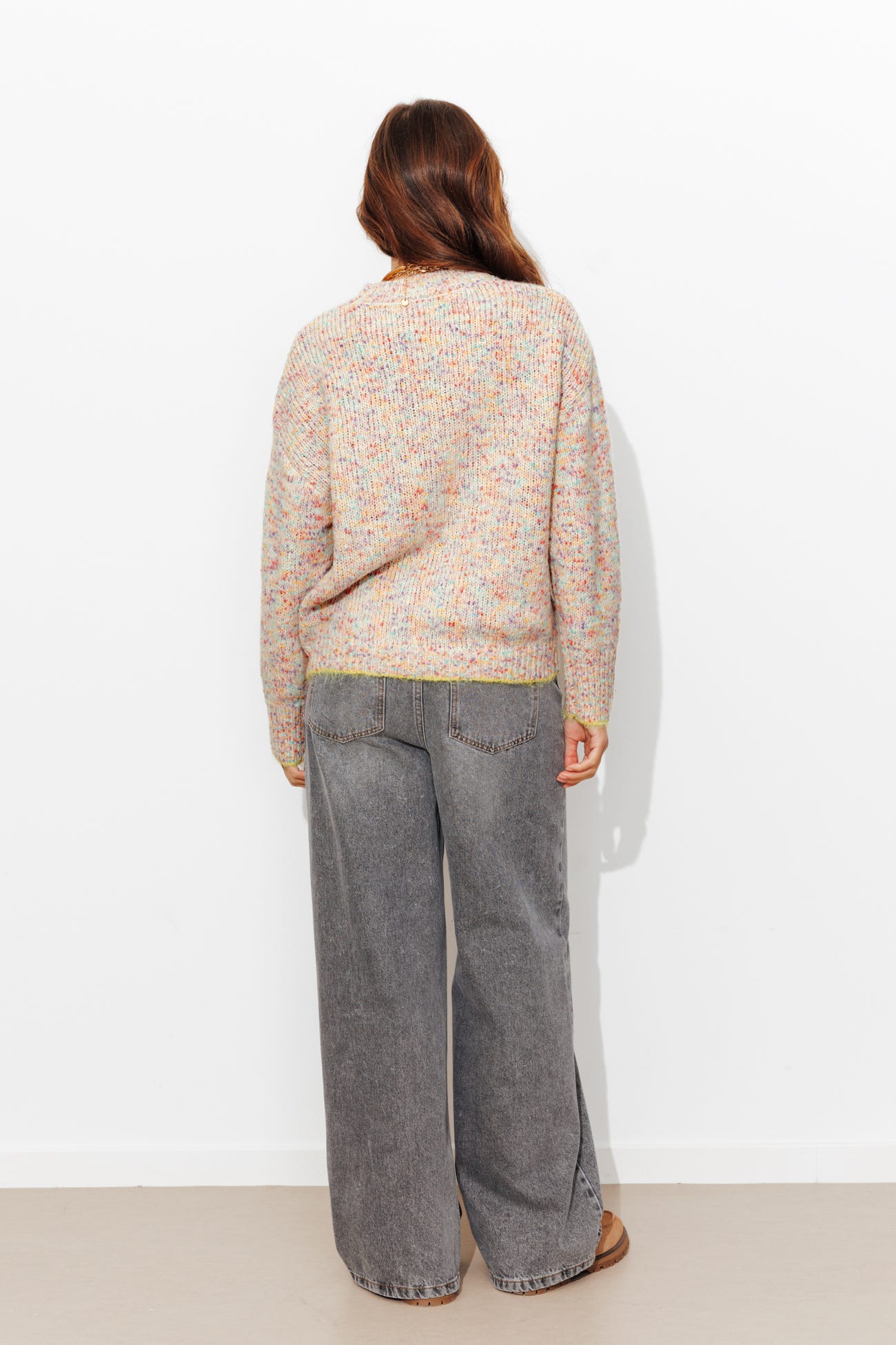 Pull oversize moucheté Femme