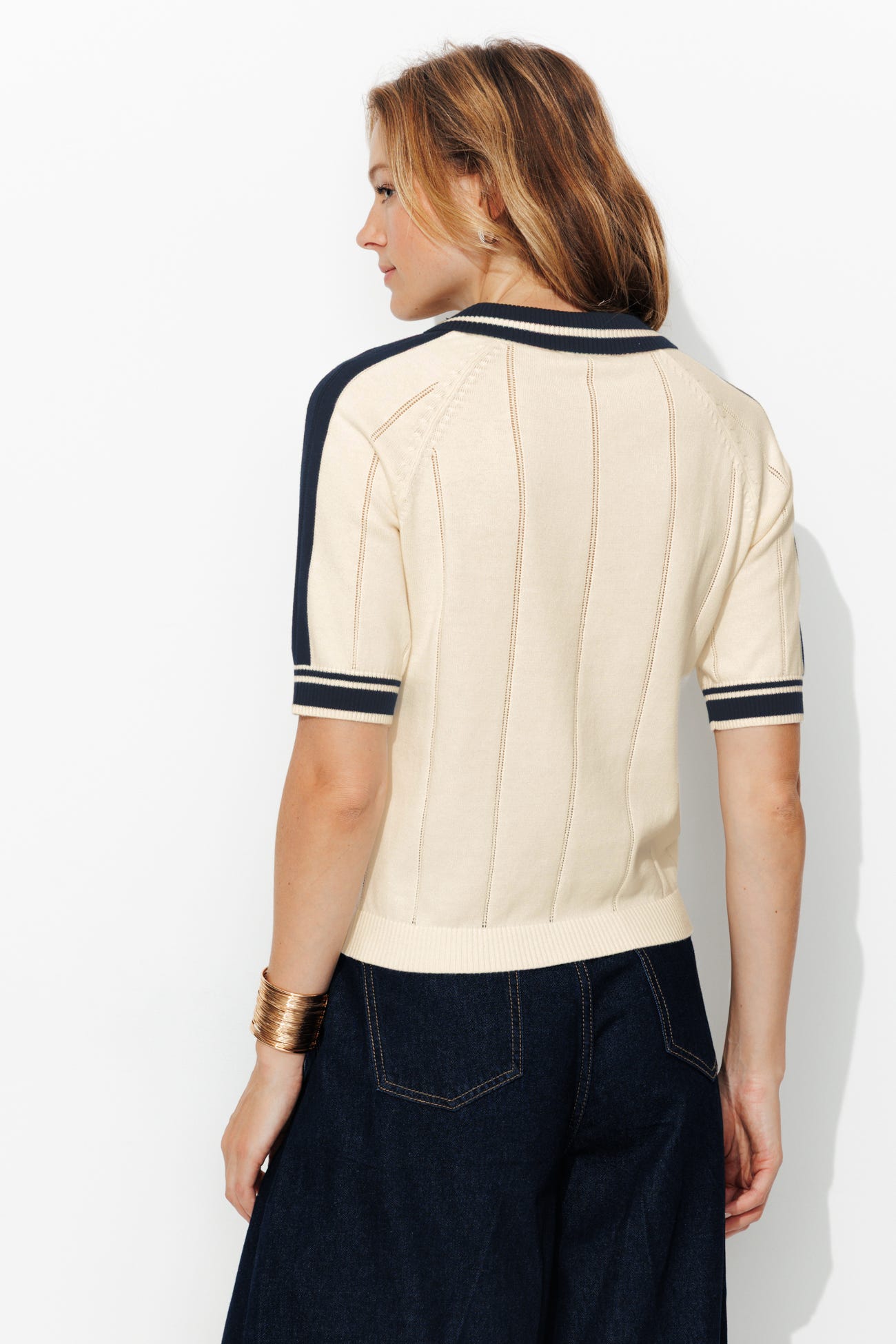 Jersey cuello polo ecodiseñado