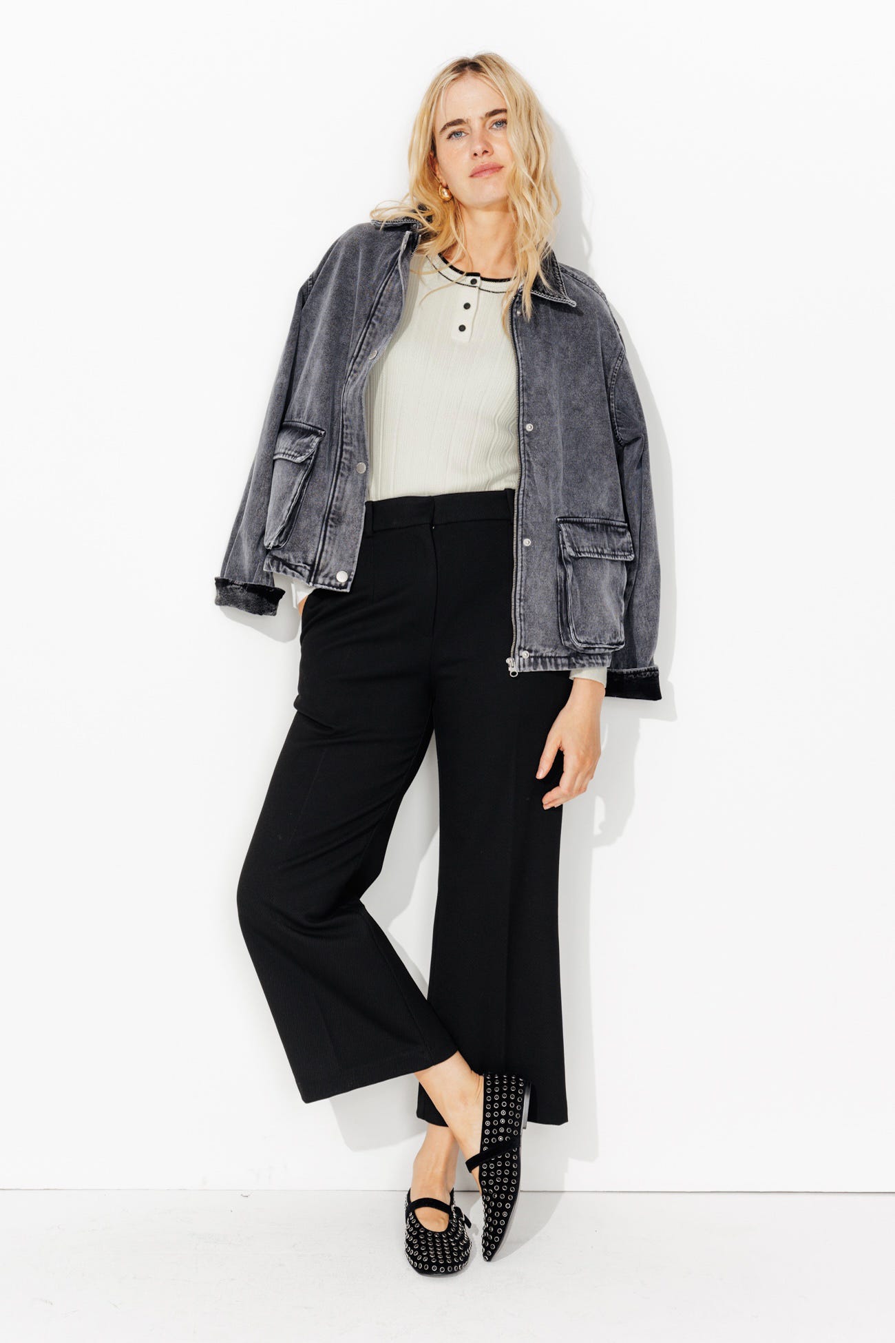 Retro ribbed jumper