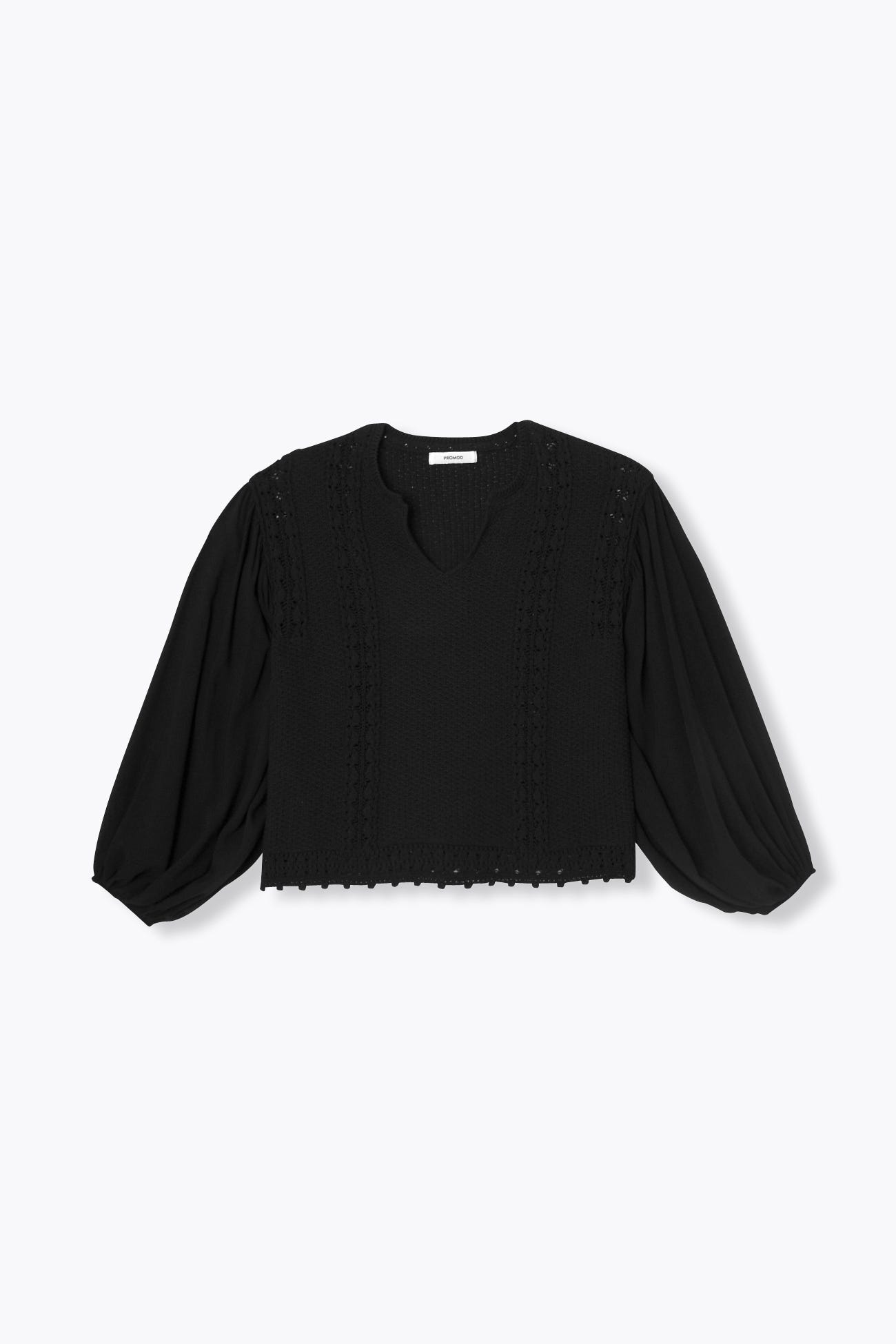 Pull ajouré effet 2 en 1
