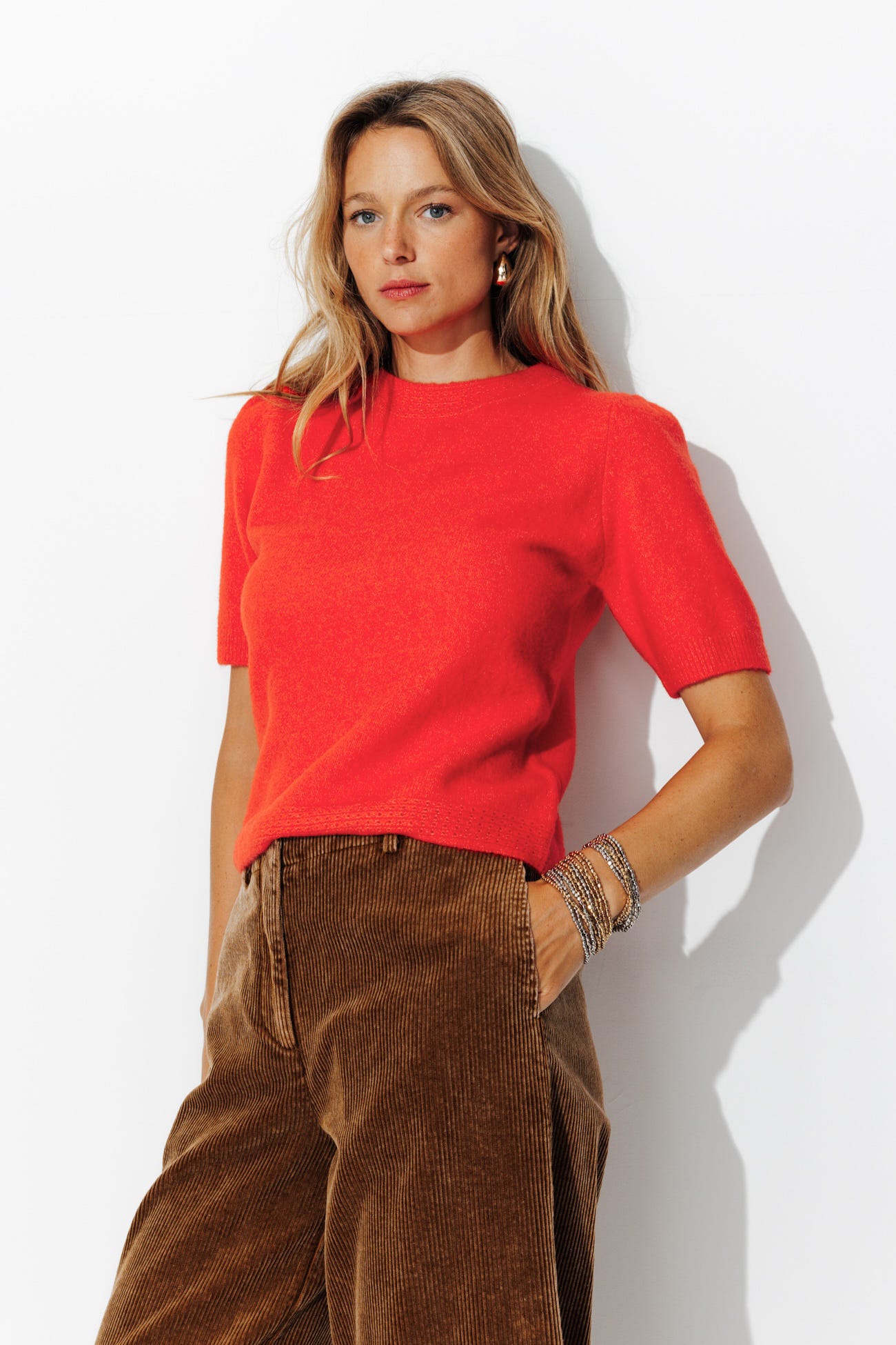 Pull manches courtes Femme