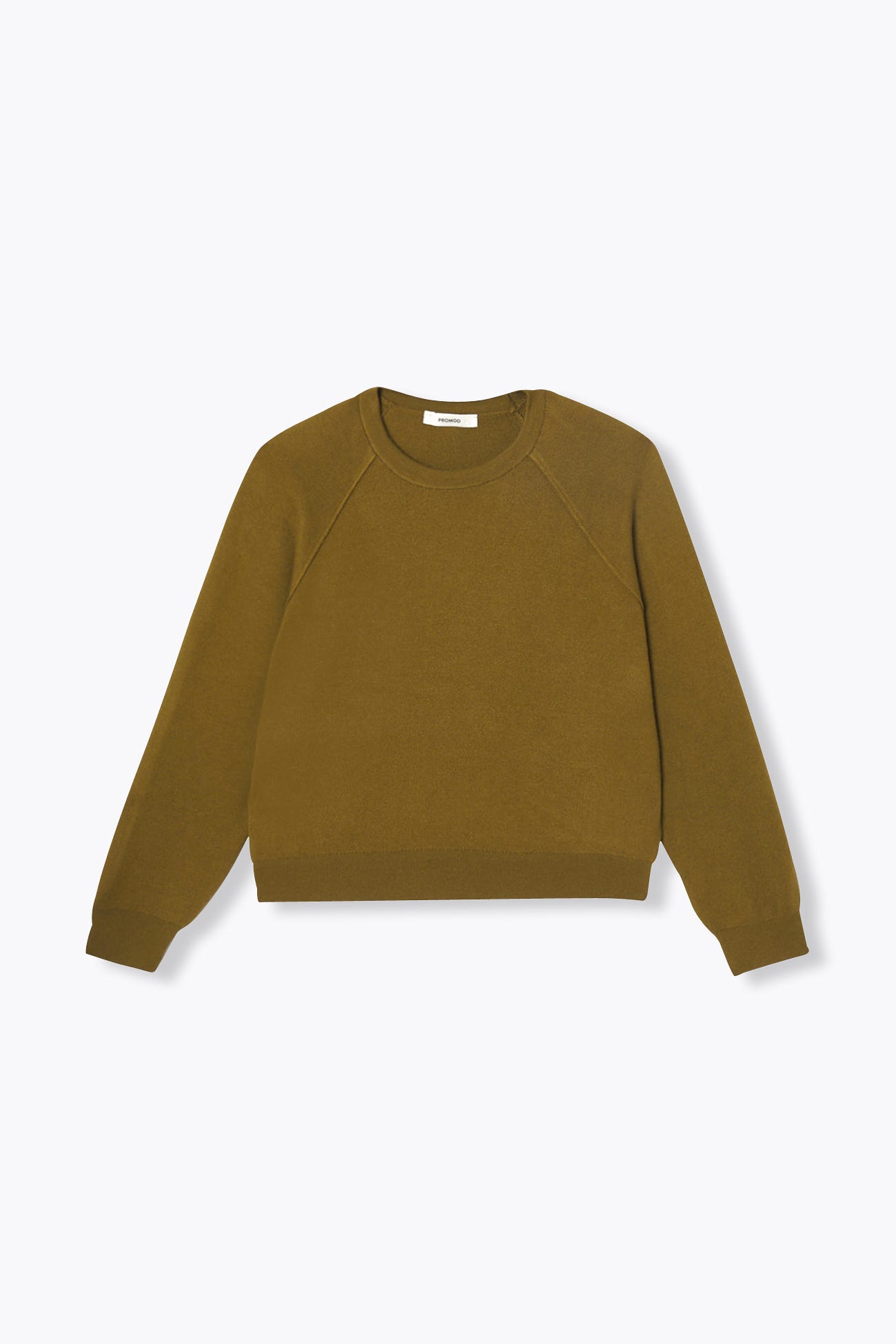 Pull uni col rond Femme