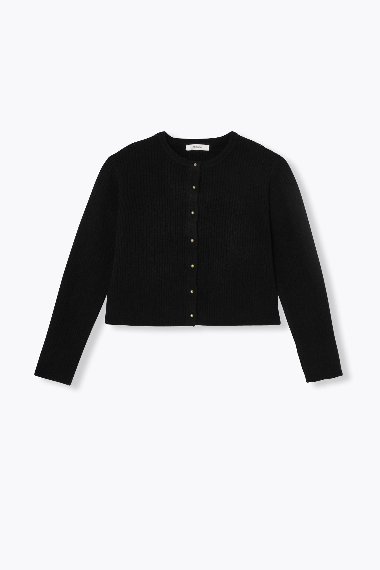 Cardigan corto a costine