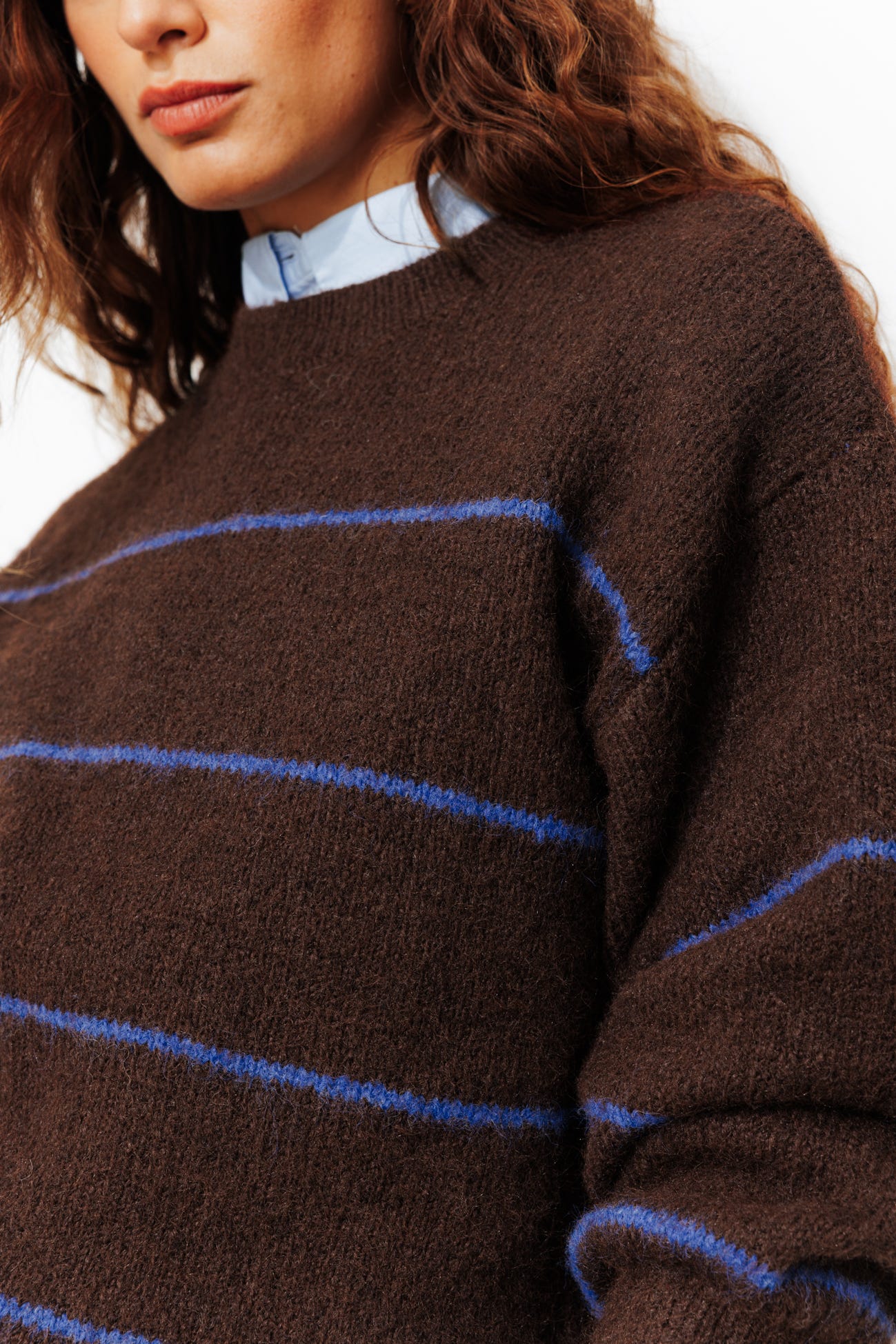 Maglia morbida a righe