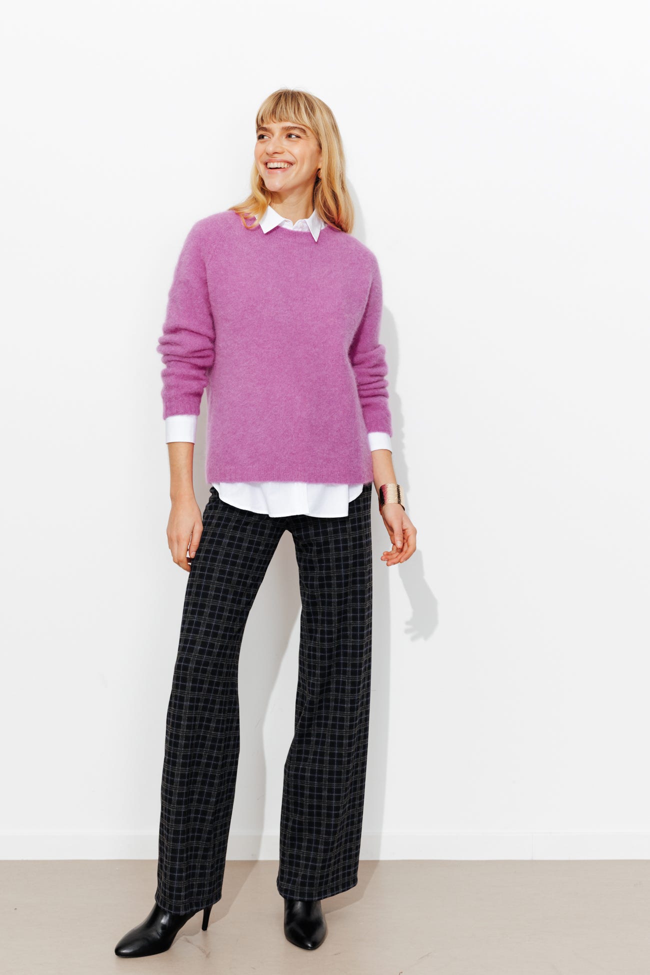 Pullover mit Alpaka und Wolle