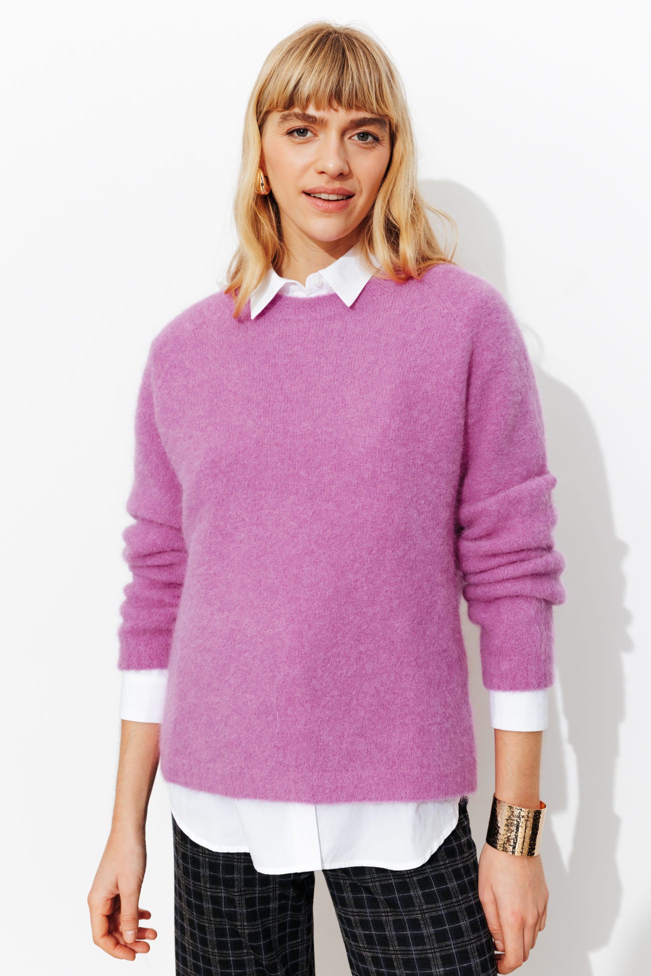 Pull précieux alpaga laine