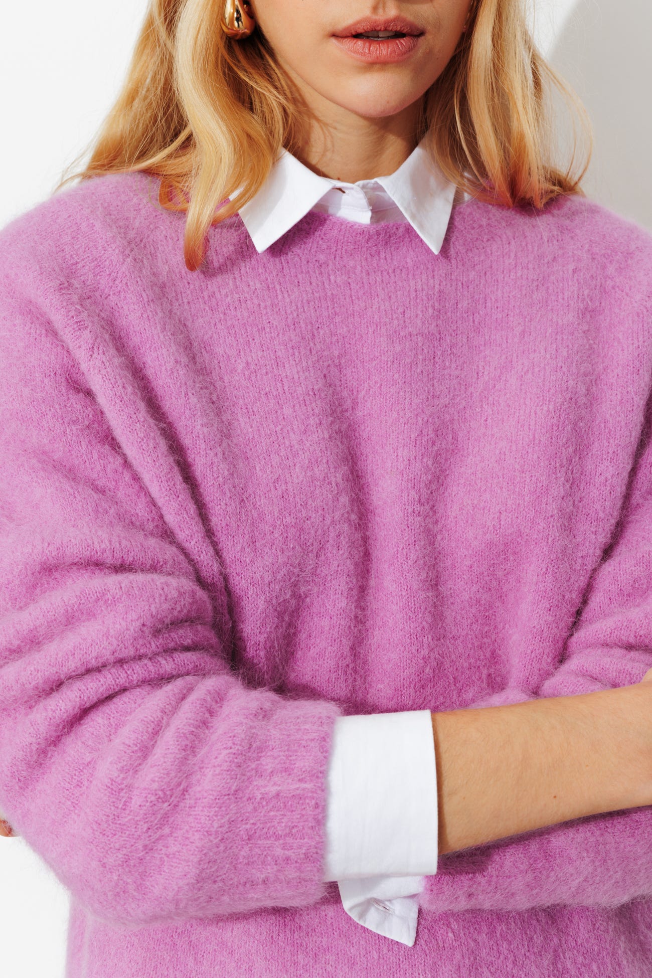 Pullover mit Alpaka und Wolle