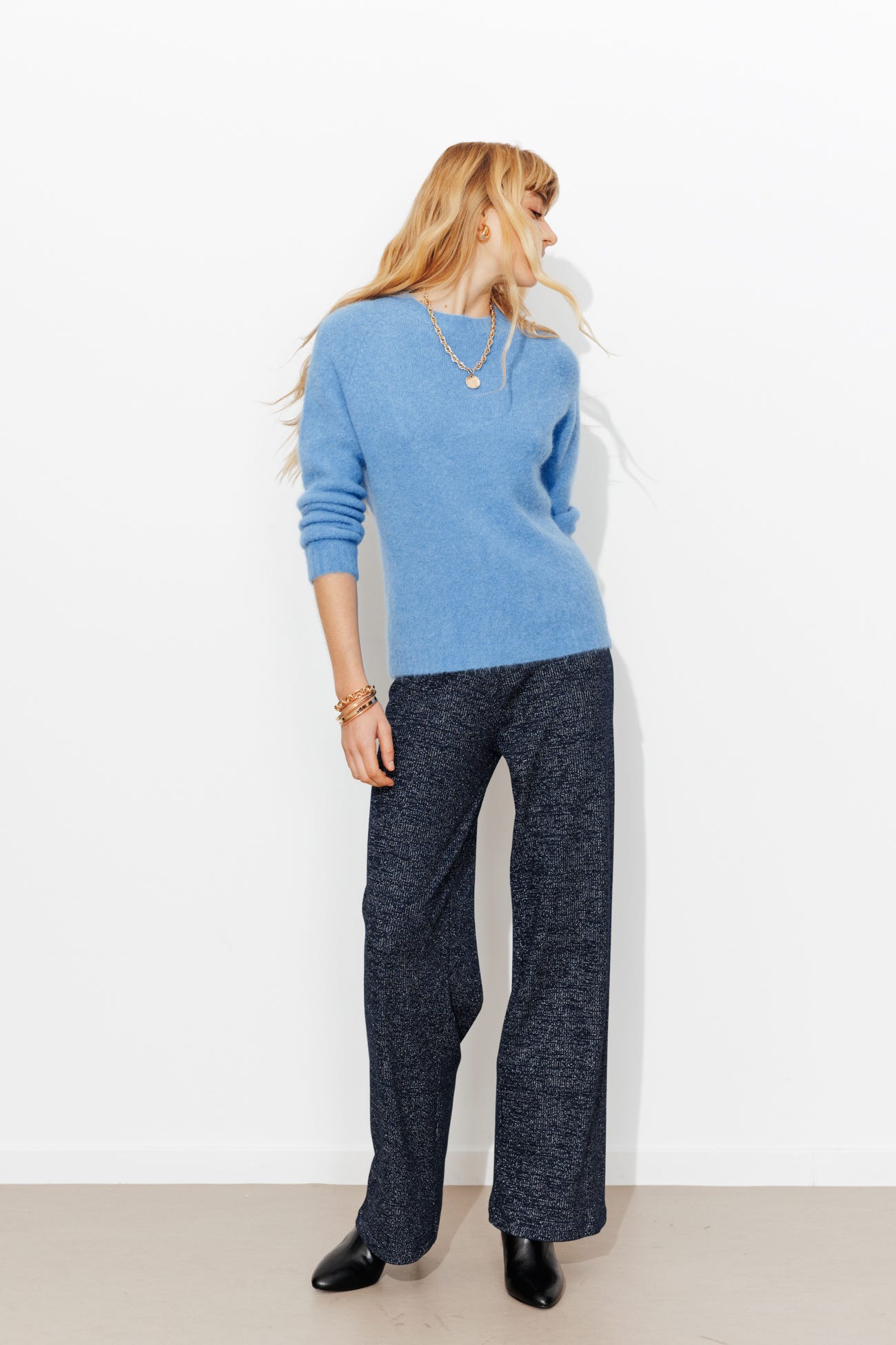 Pull précieux alpaga laine