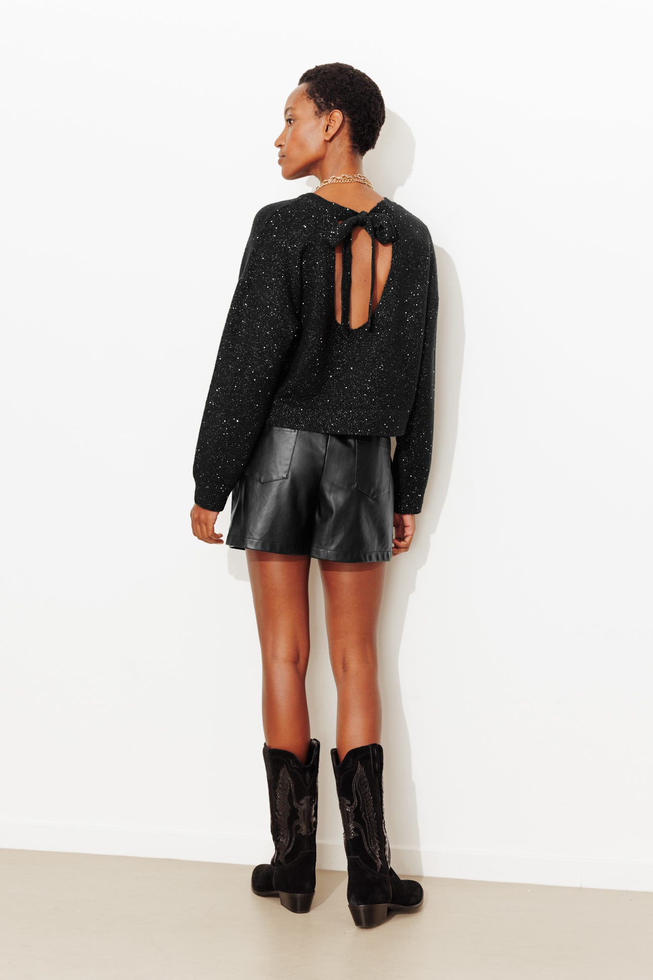 Pull à paillettes Femme