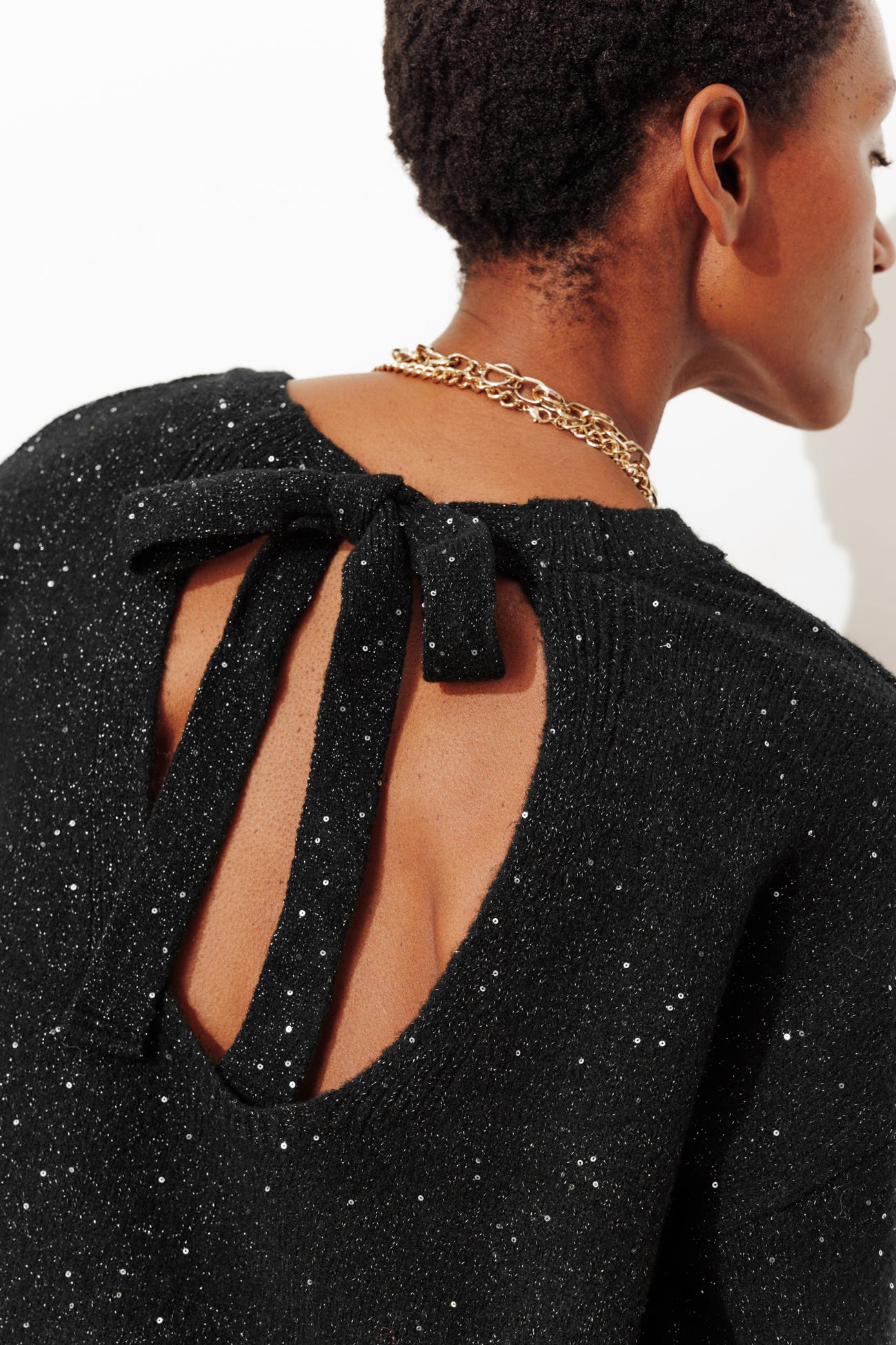 Pull à paillettes Femme