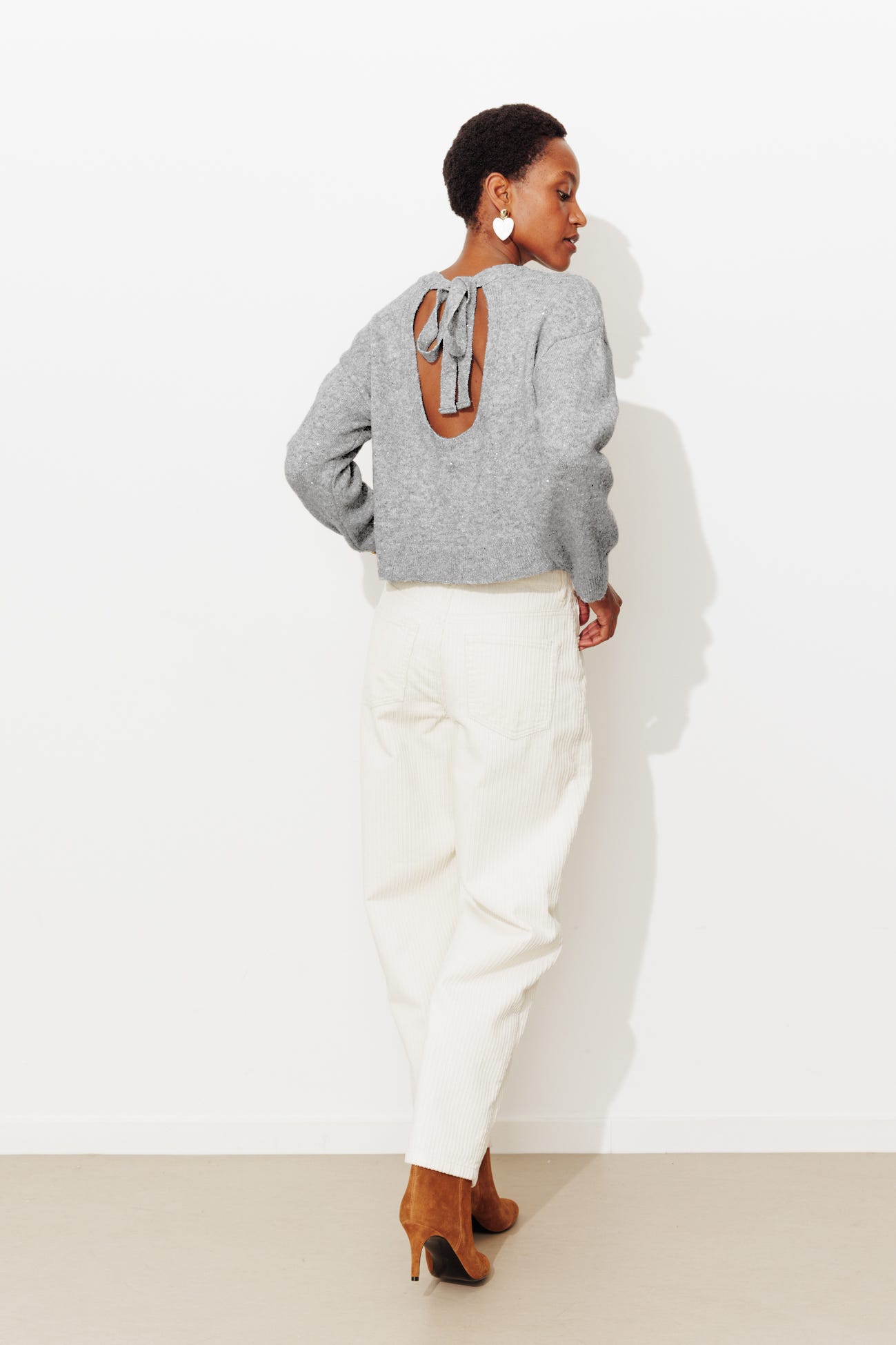 Pull à paillettes Femme