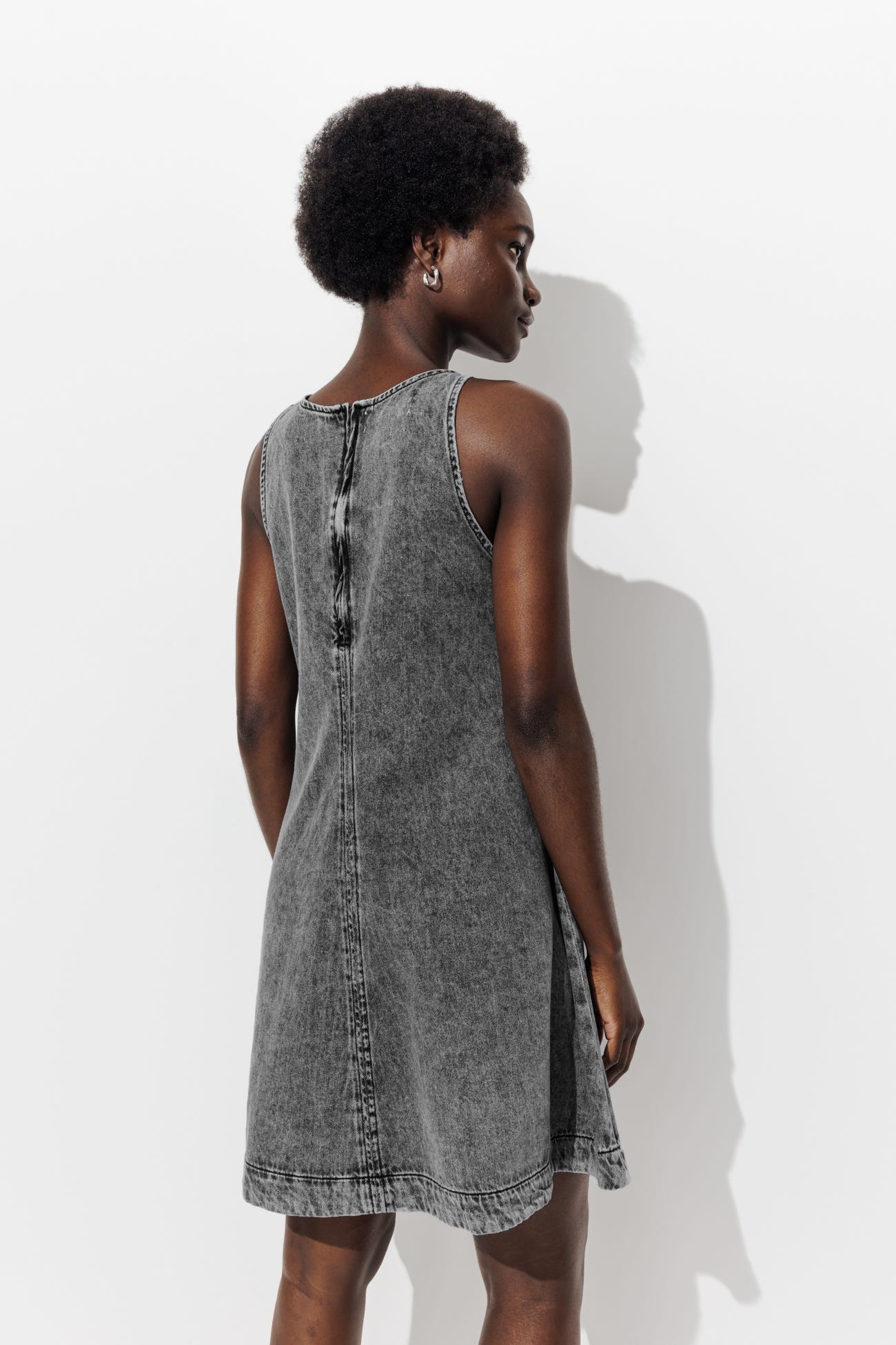 Vestido corto trapecio vaquero
