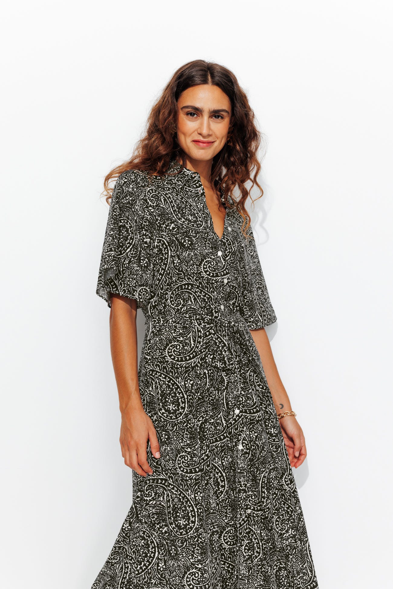 Robe-chemise imprimée Femme