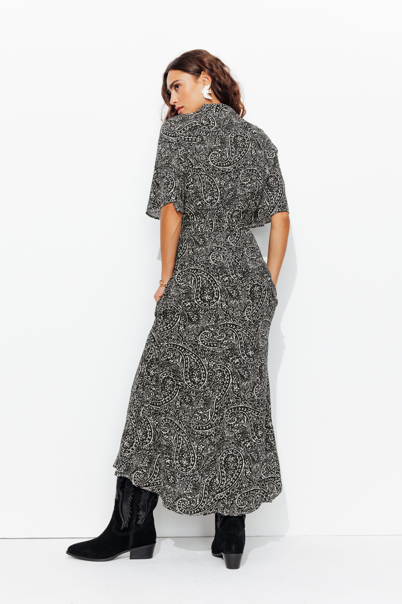 Robe-chemise imprimée Femme