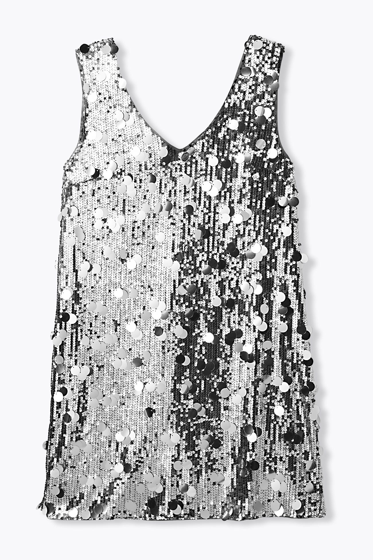 Robe courte à paillettes