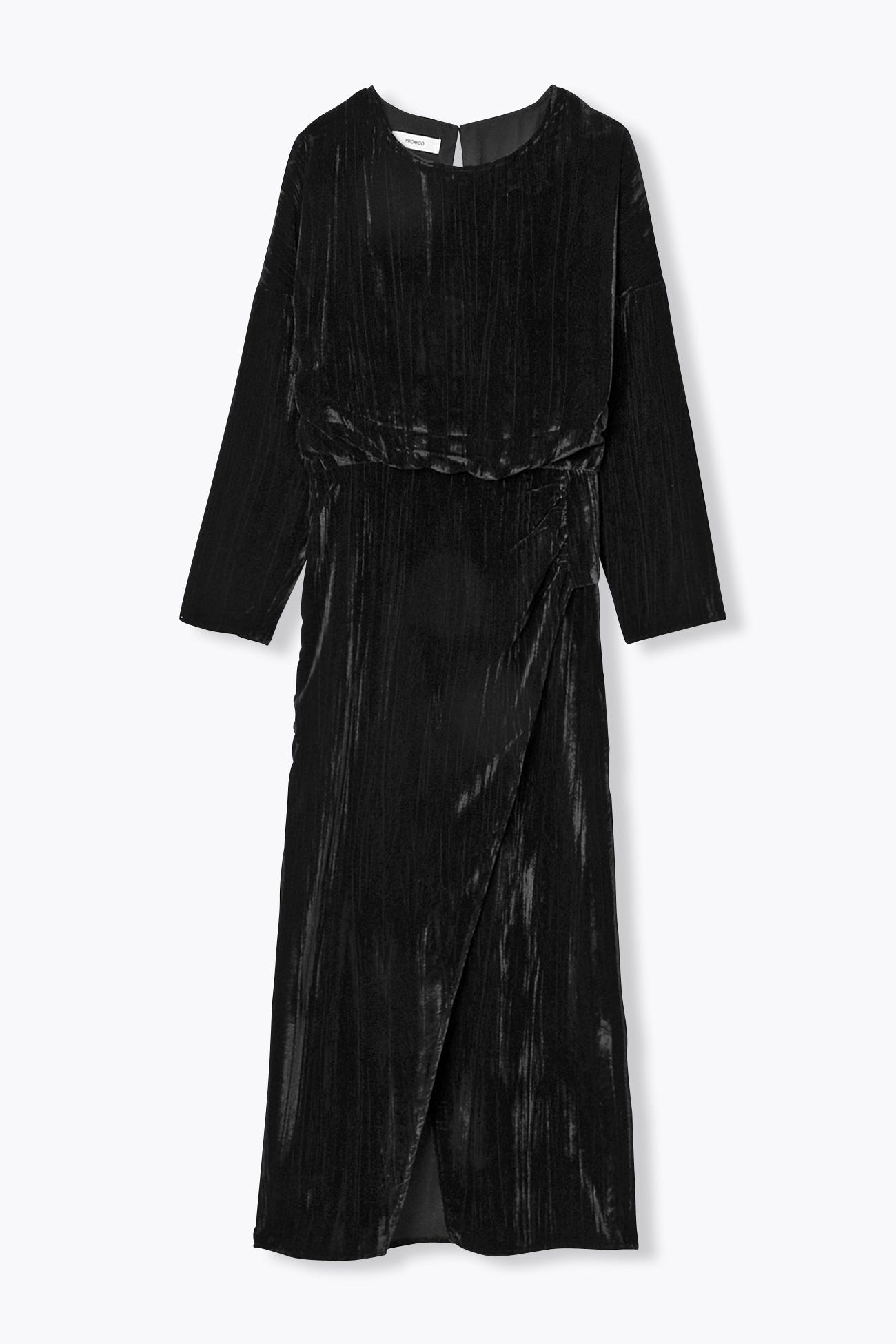 Robe en panne de velours Femme