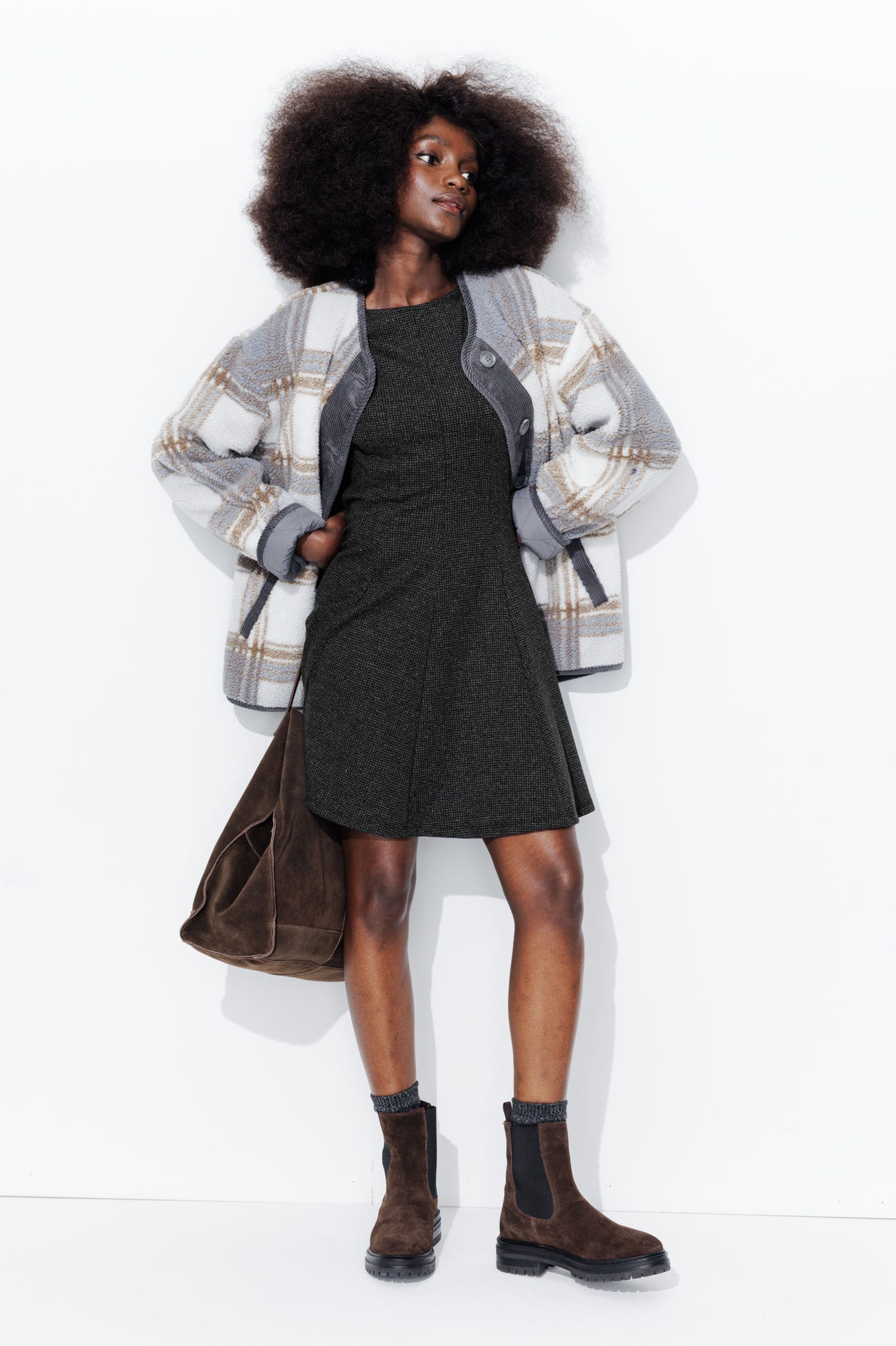 Robe courte manches courtes
