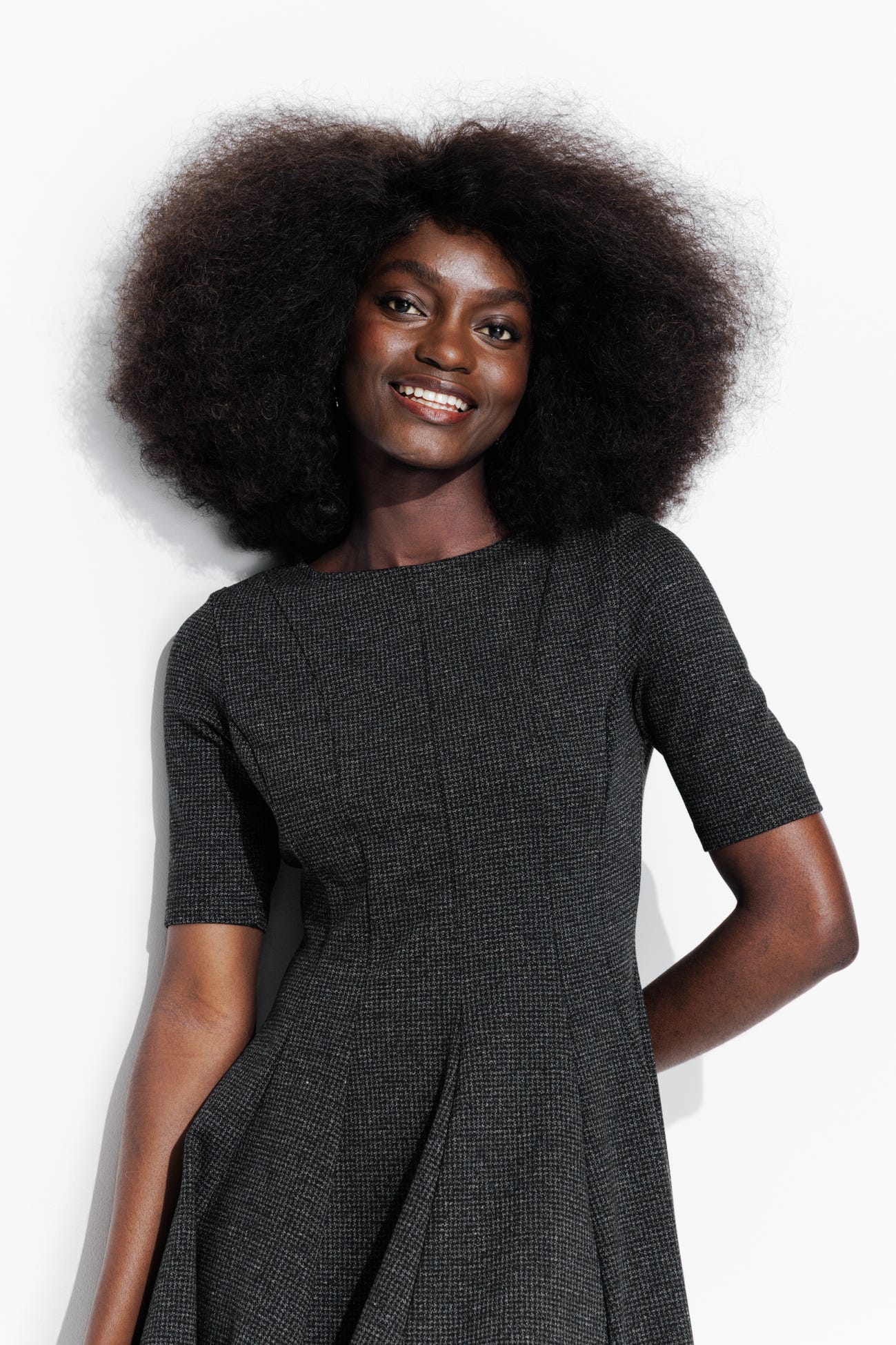 Robe courte manches courtes
