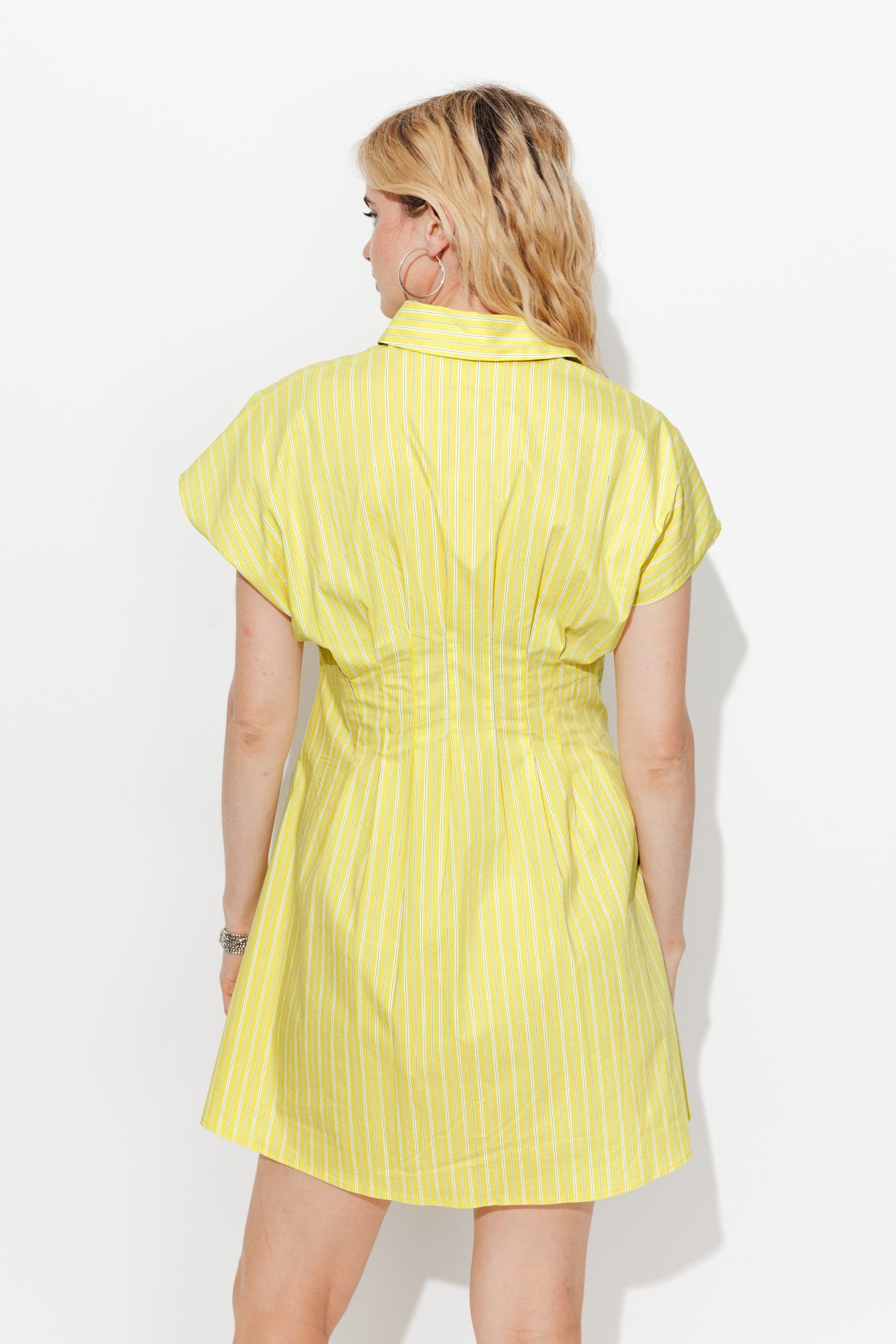 Robe-chemise rayée éco-conçue