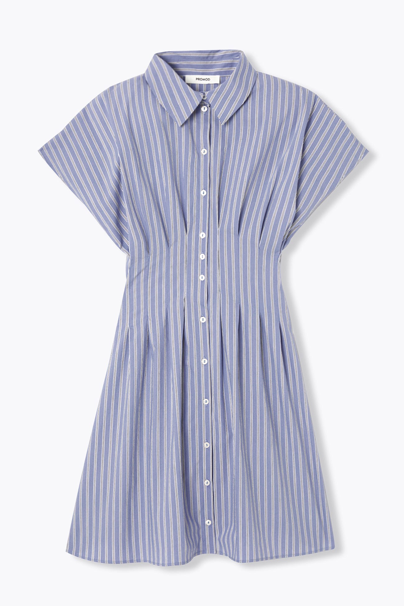 Robe-chemise rayée éco-conçue