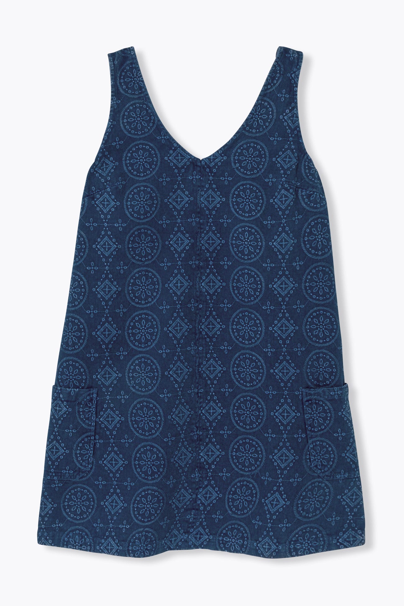 Robe courte brodée Femme