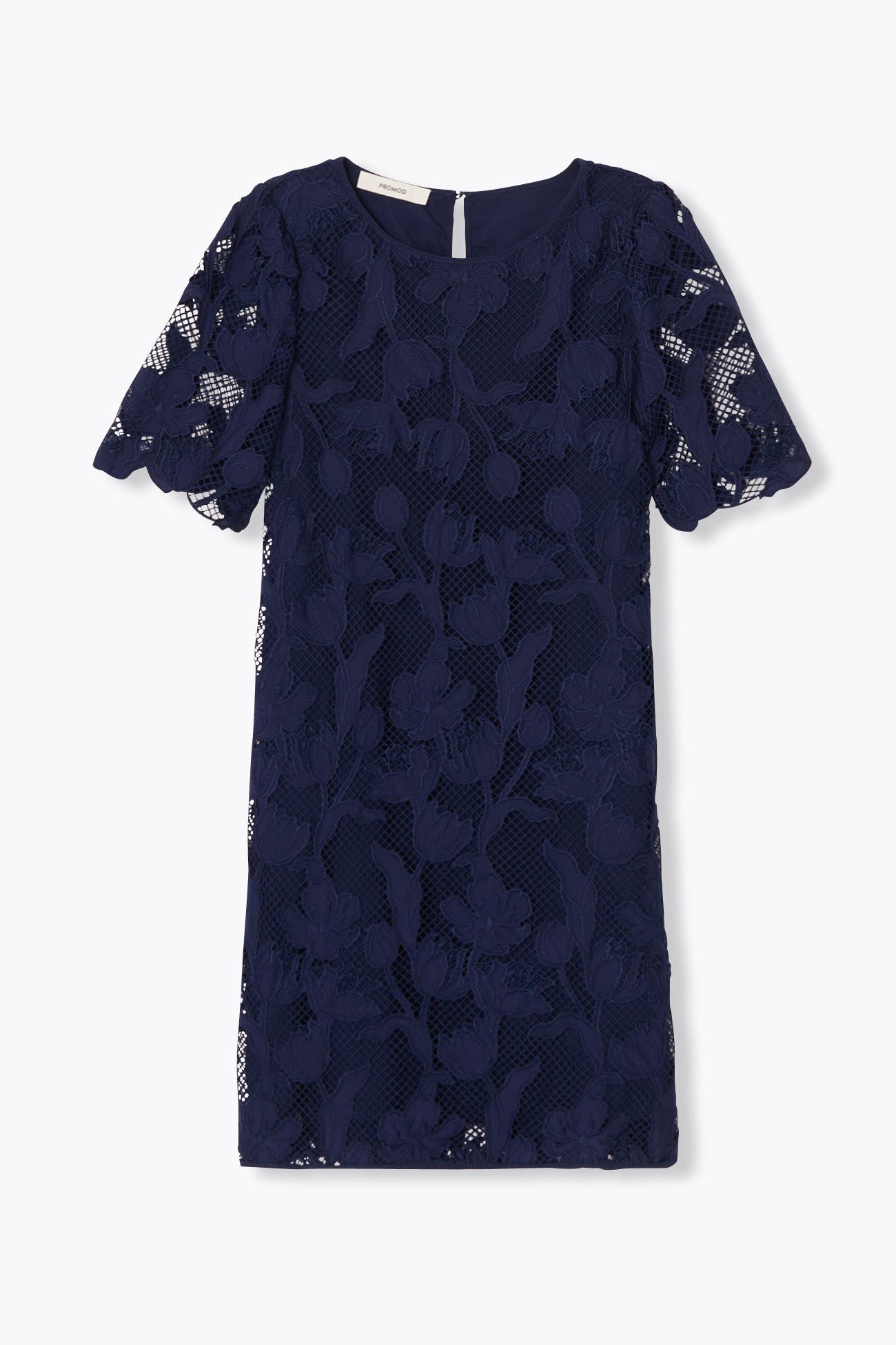Robe courte en guipure Femme