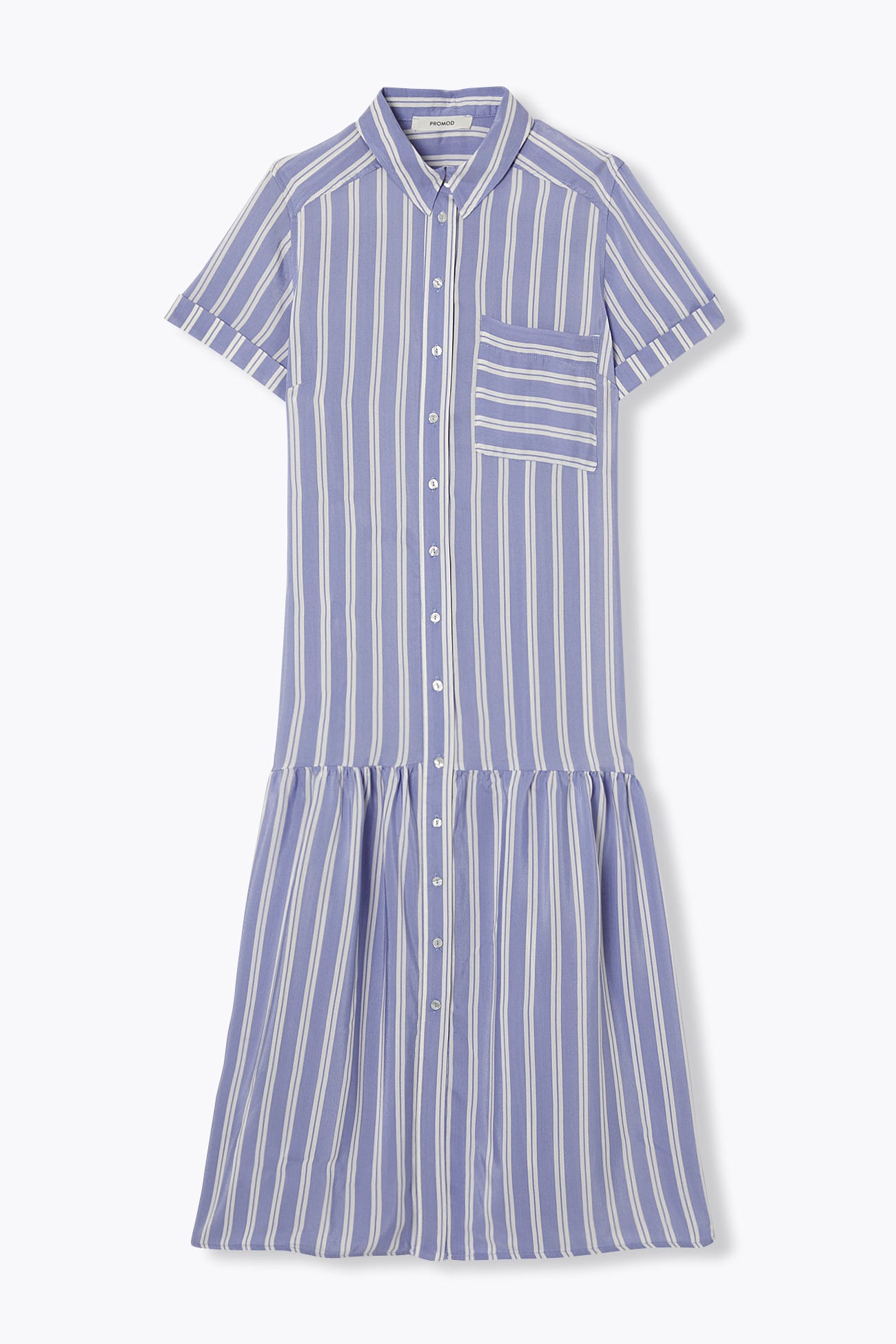 Robe-chemise rayée Femme