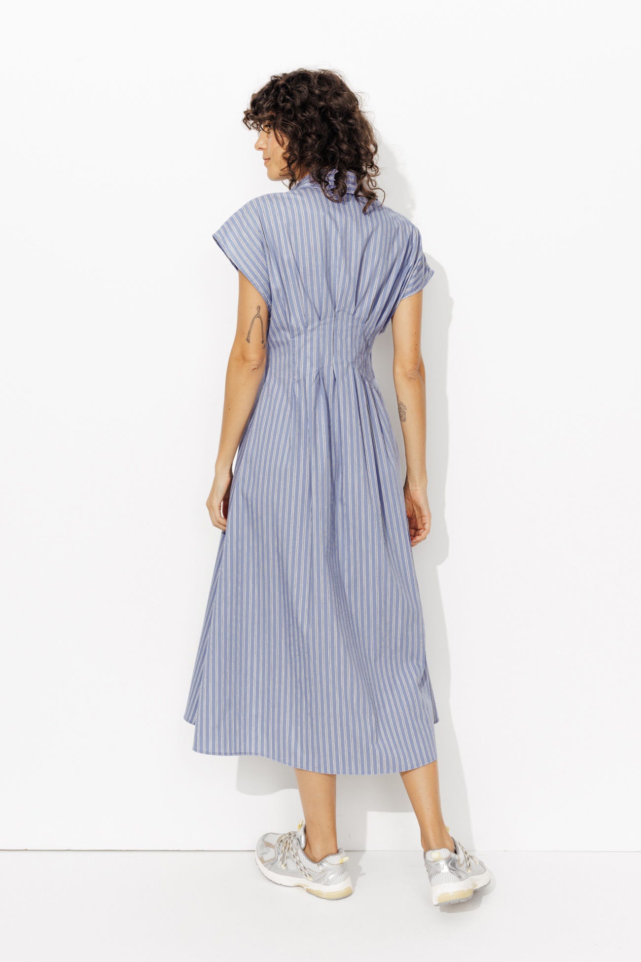 Robe-chemise midi éco-conçue