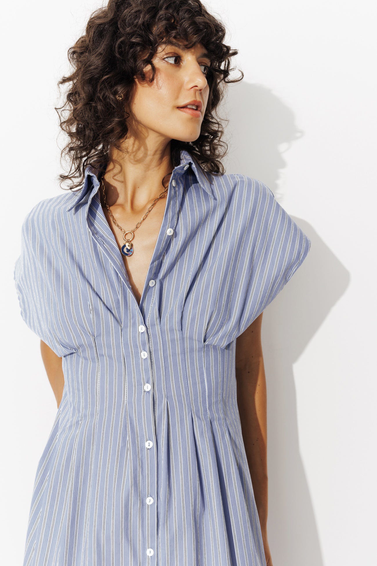 Robe-chemise midi éco-conçue