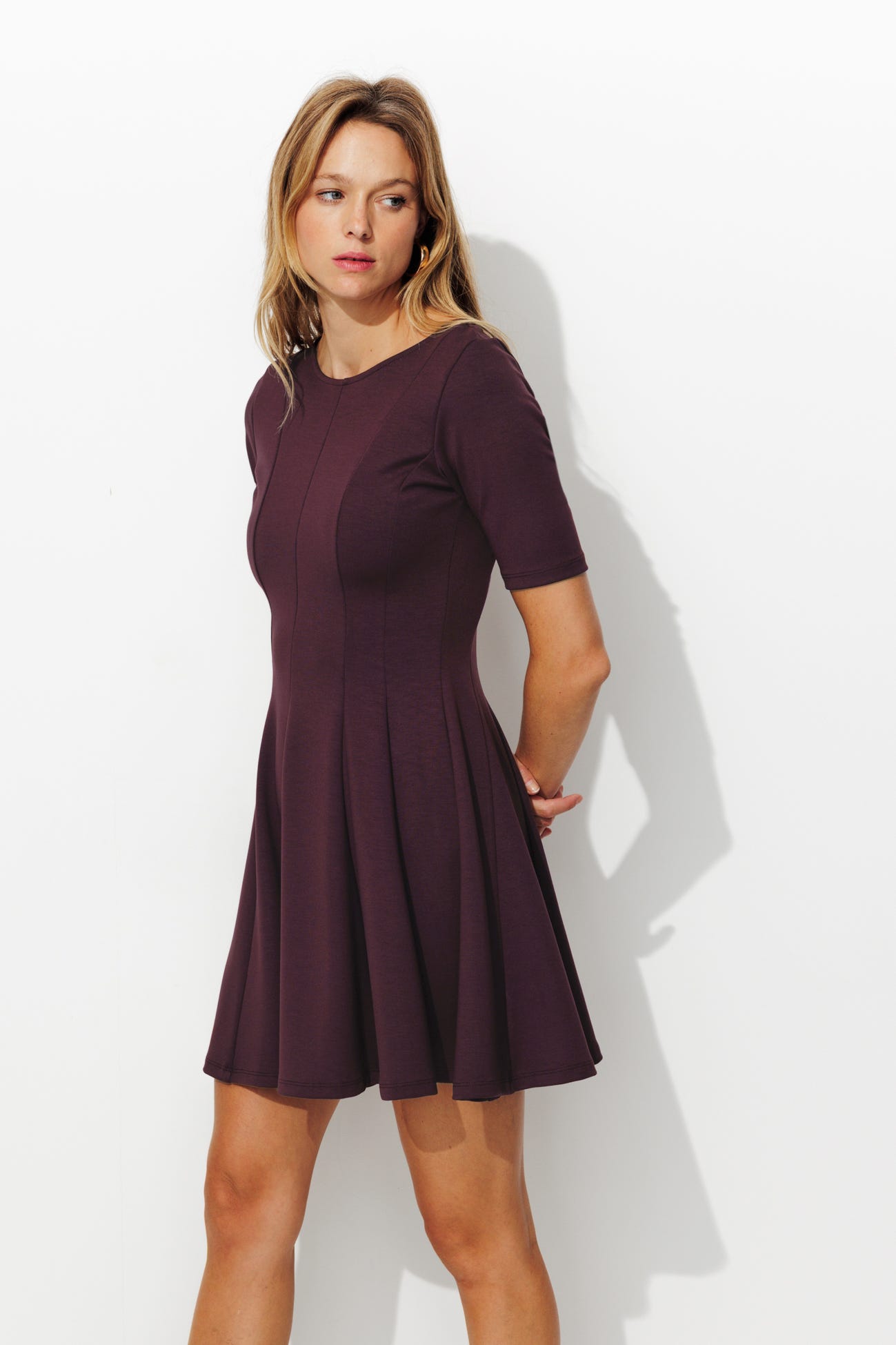 Robe courte en jersey Milano