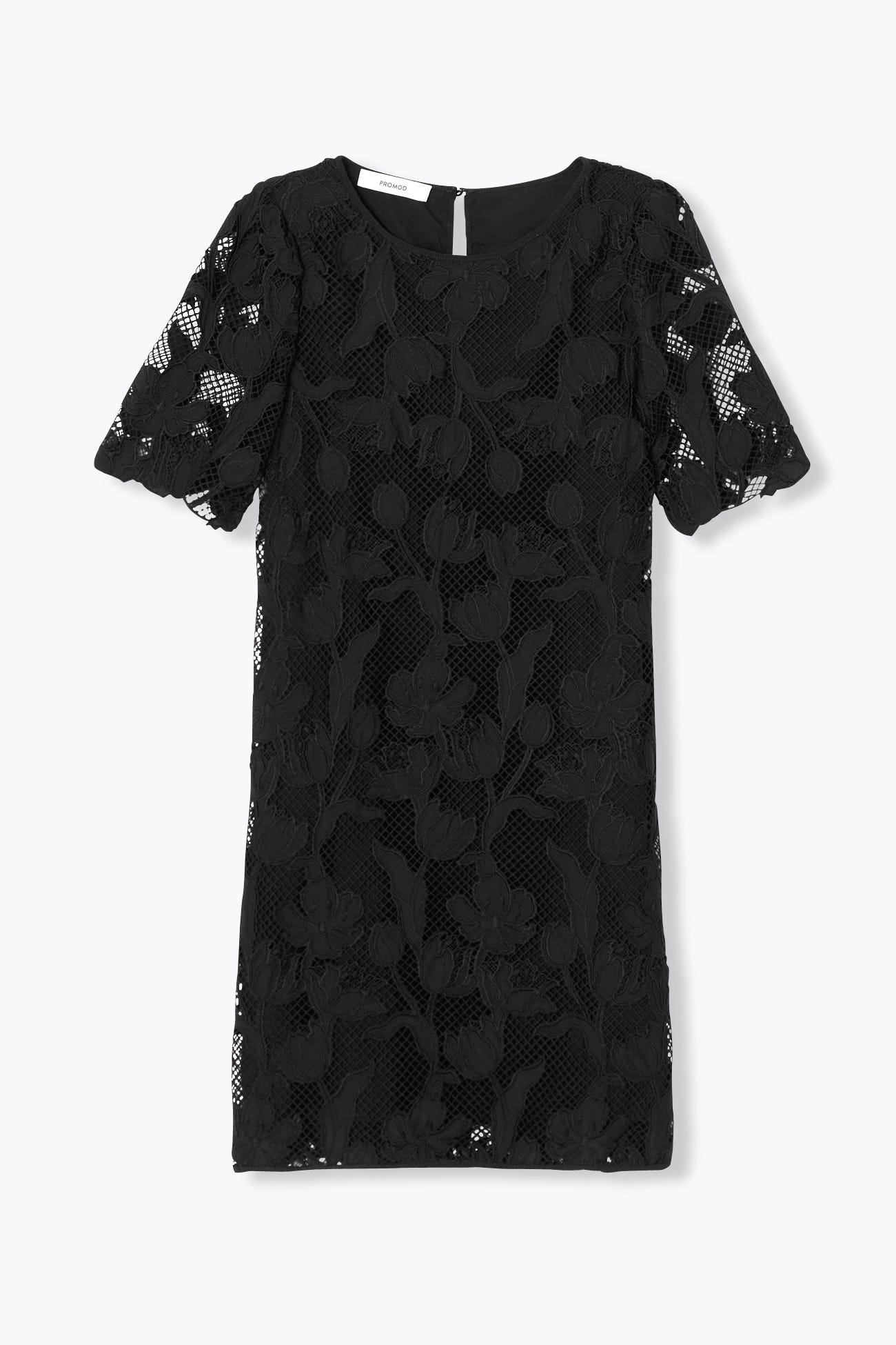 Robe courte en guipure Femme