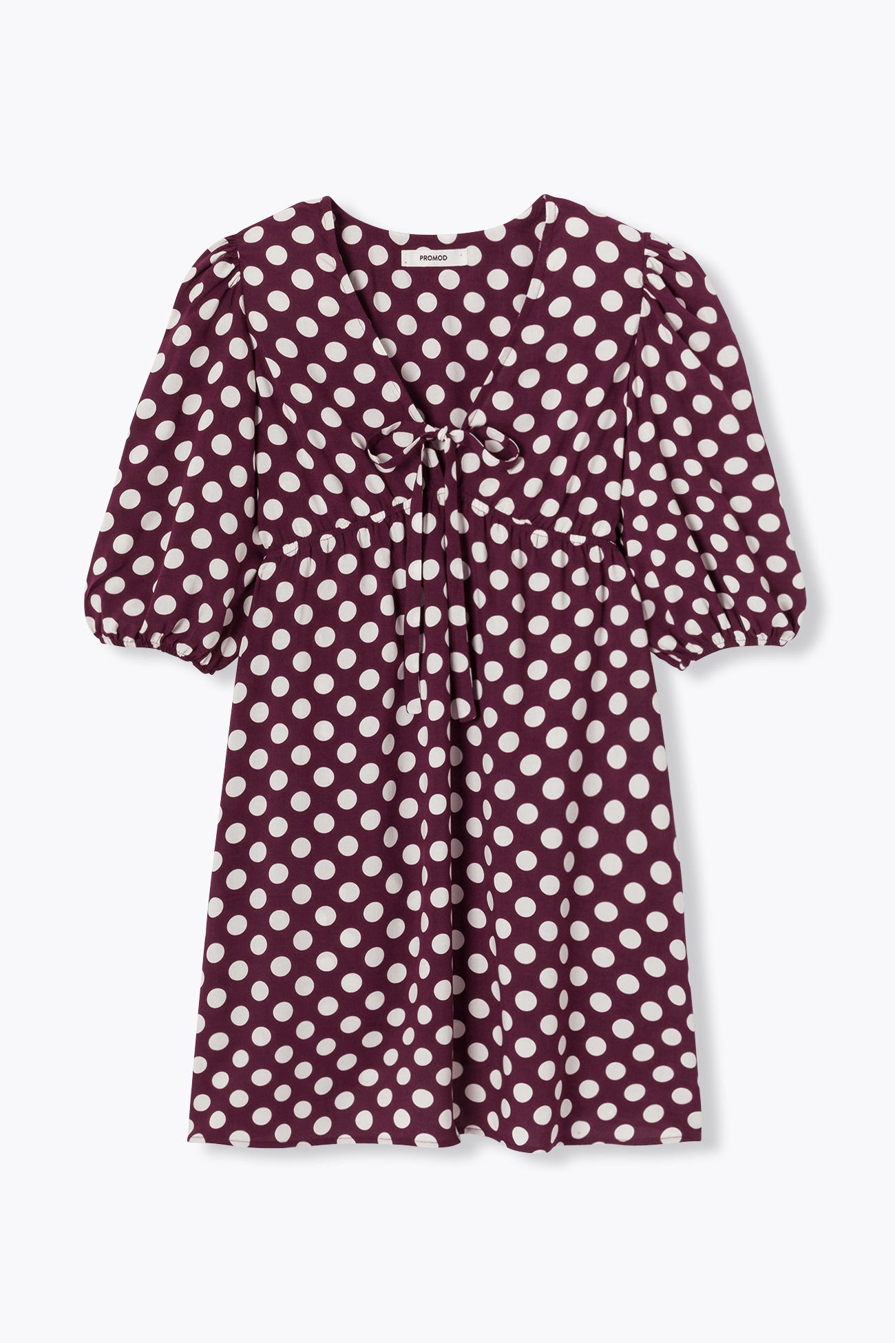 Robe courte à pois Femme