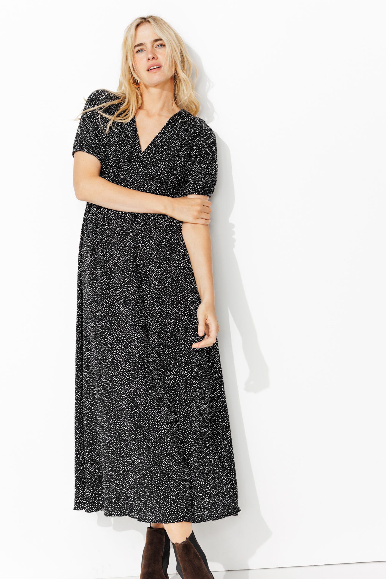 Robe longue imprimée Femme
