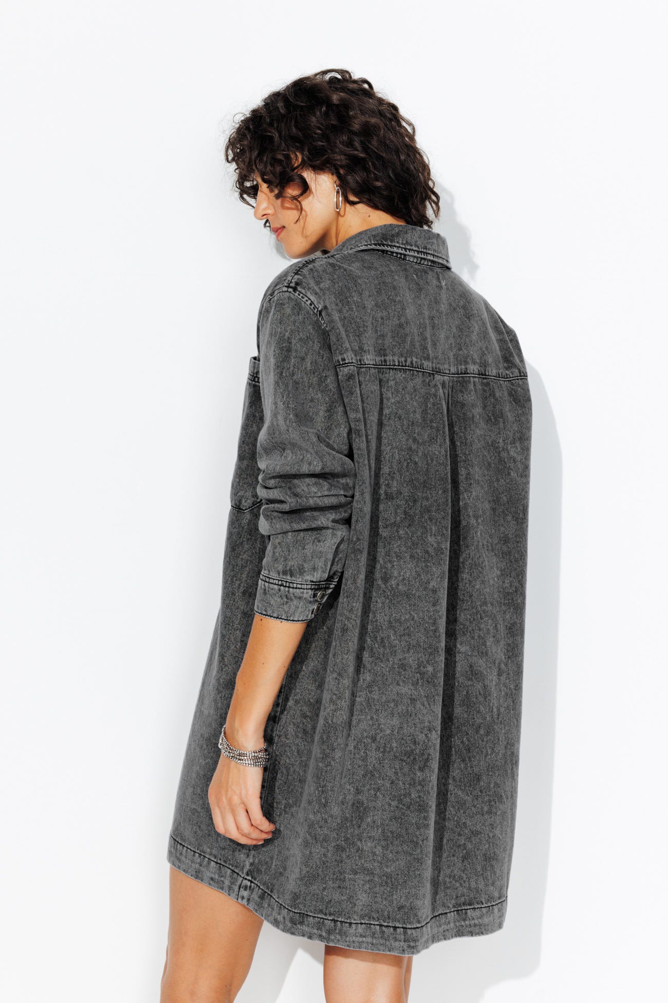 Robe courte en jean Femme