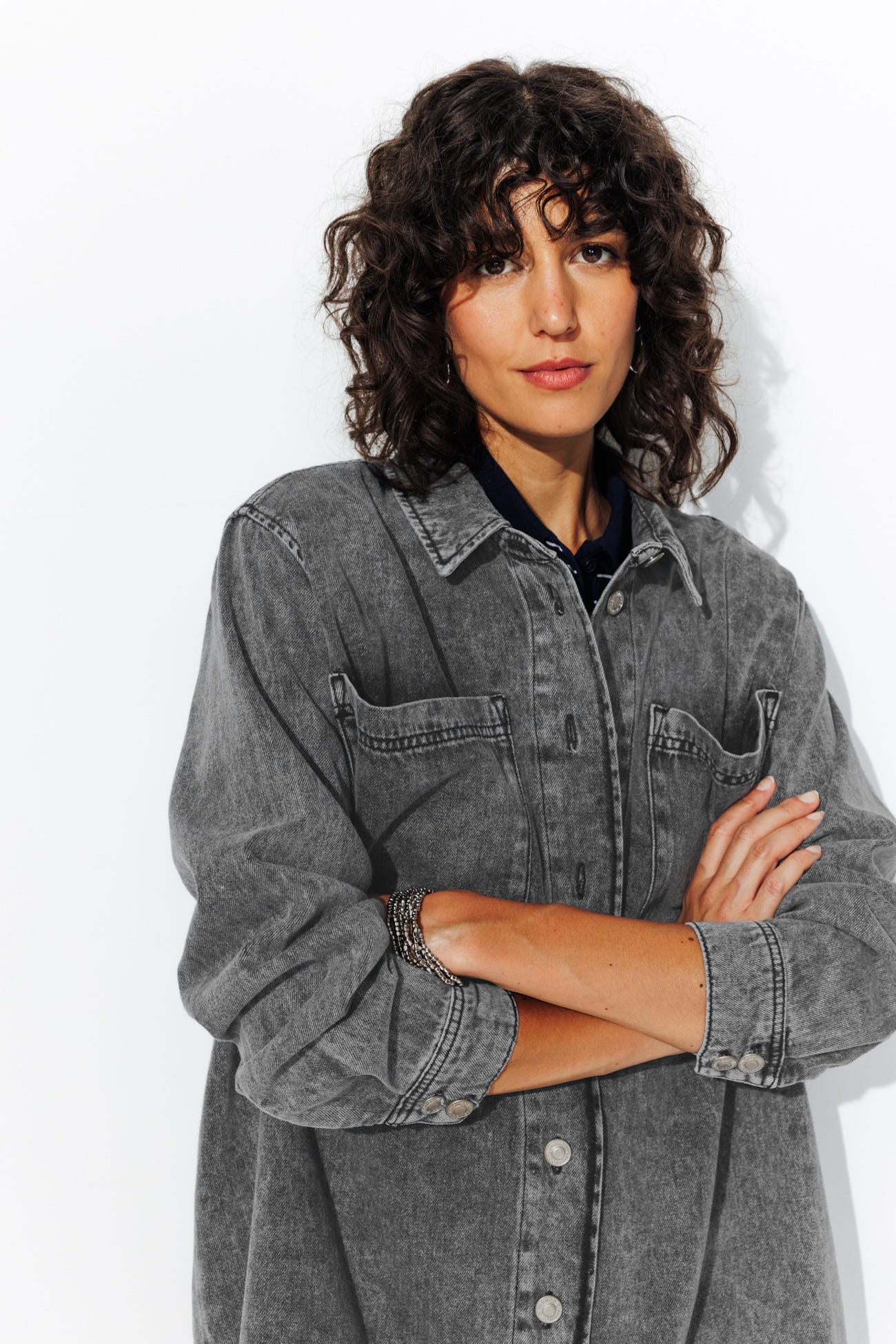 Robe courte en jean Femme