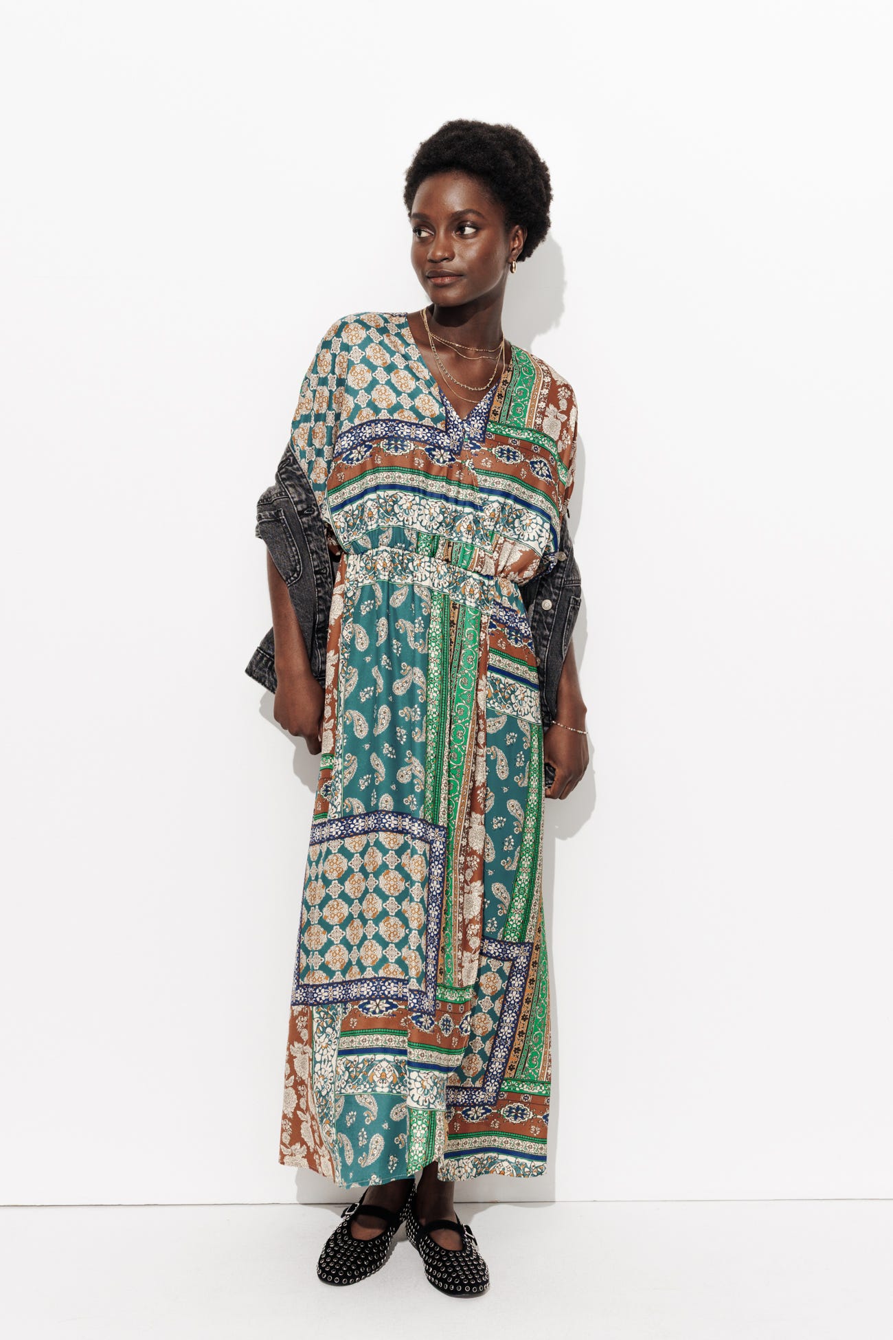 Robe motif foulard éco-conçue
