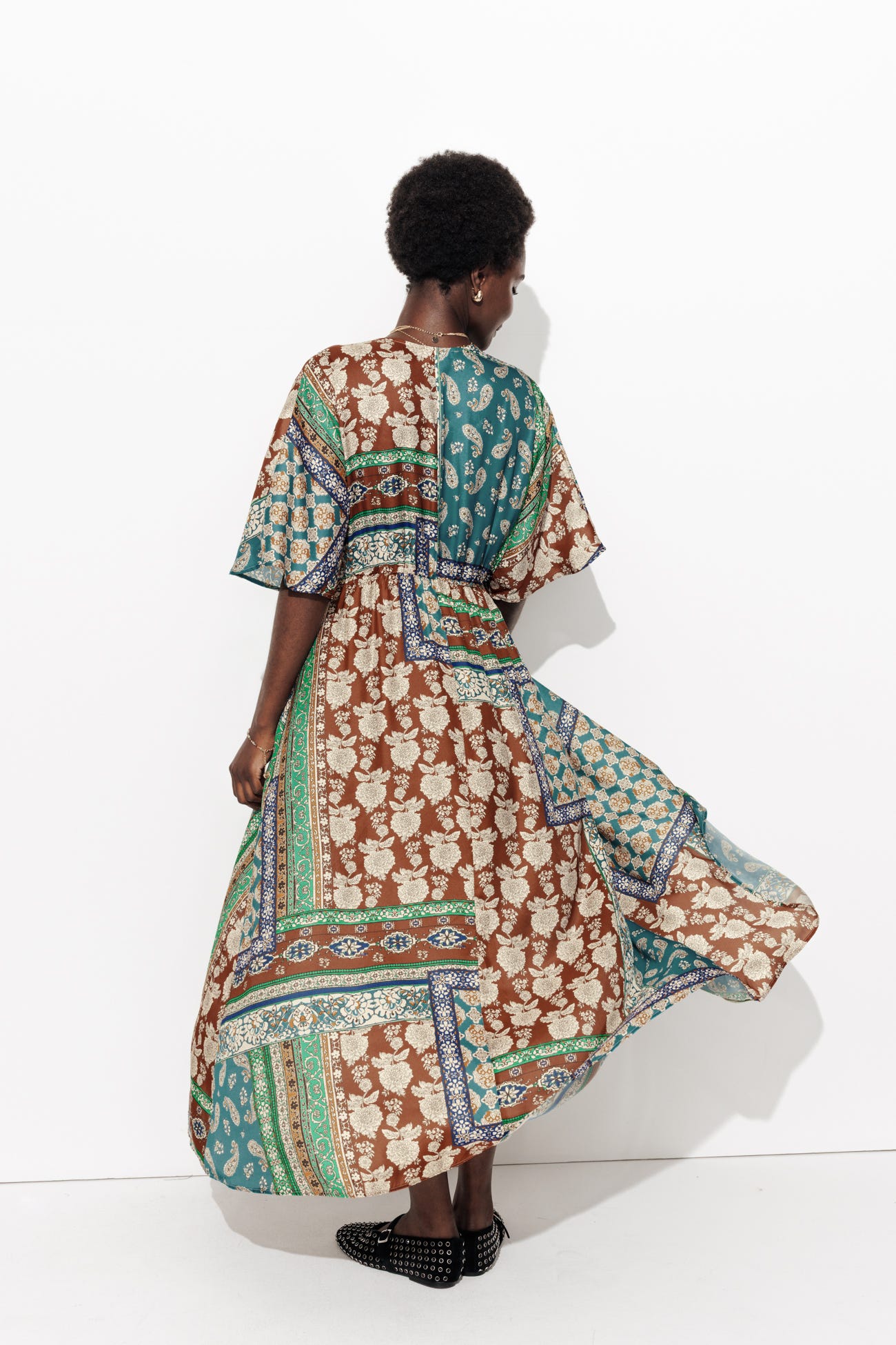 Robe motif foulard éco-conçue