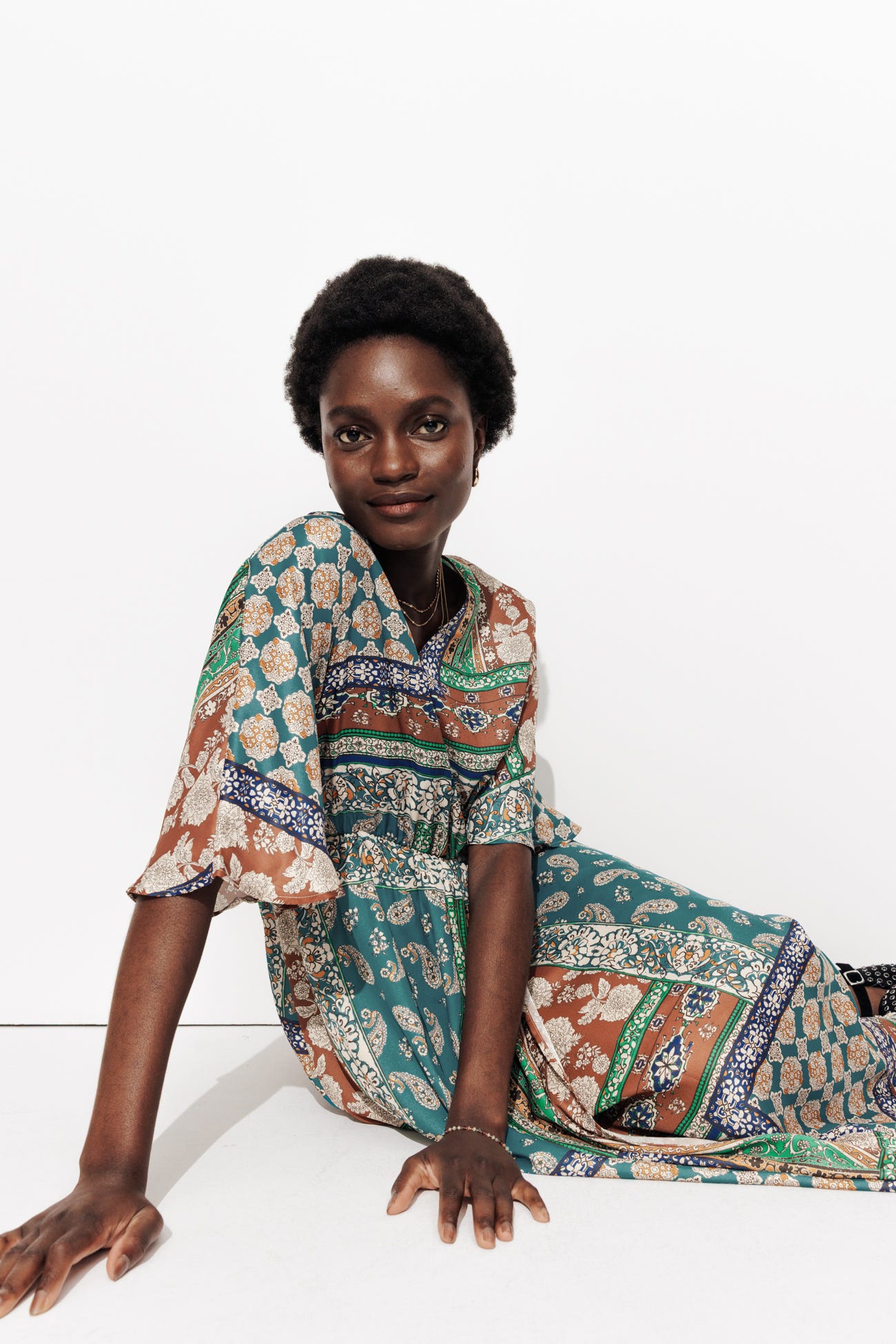 Robe motif foulard éco-conçue