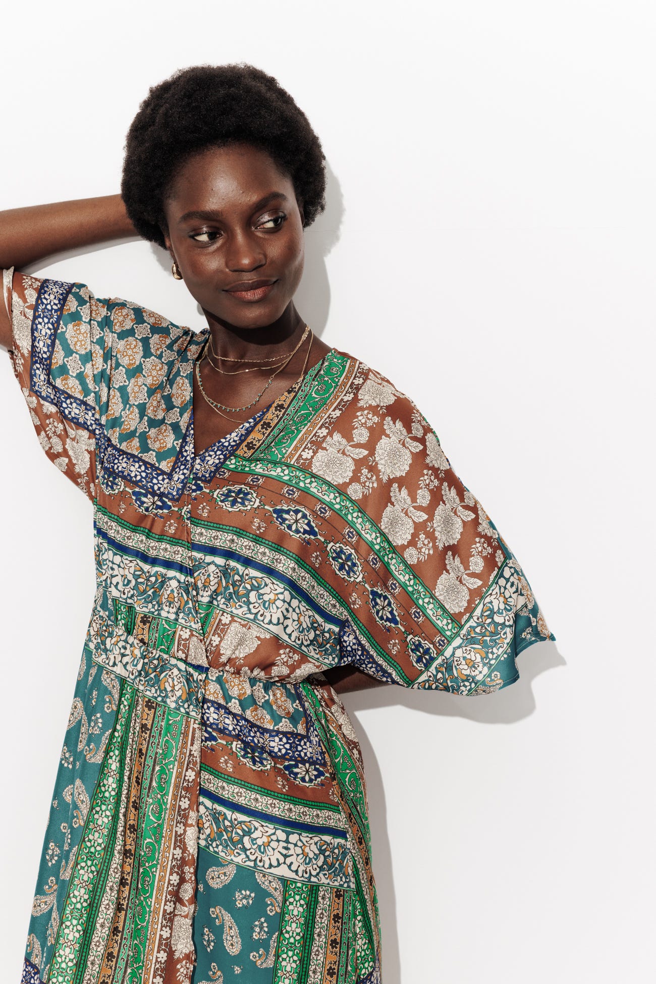 Robe motif foulard éco-conçue