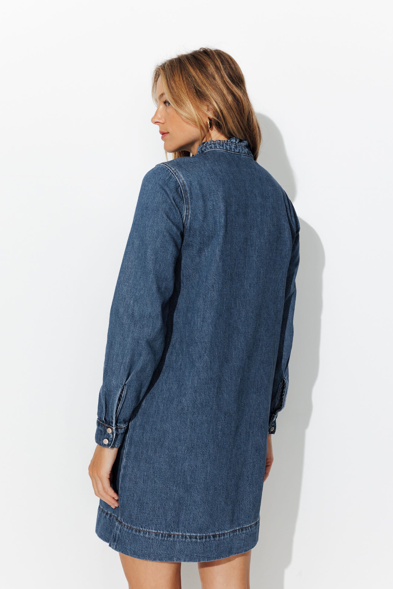 Robe courte en jean Femme