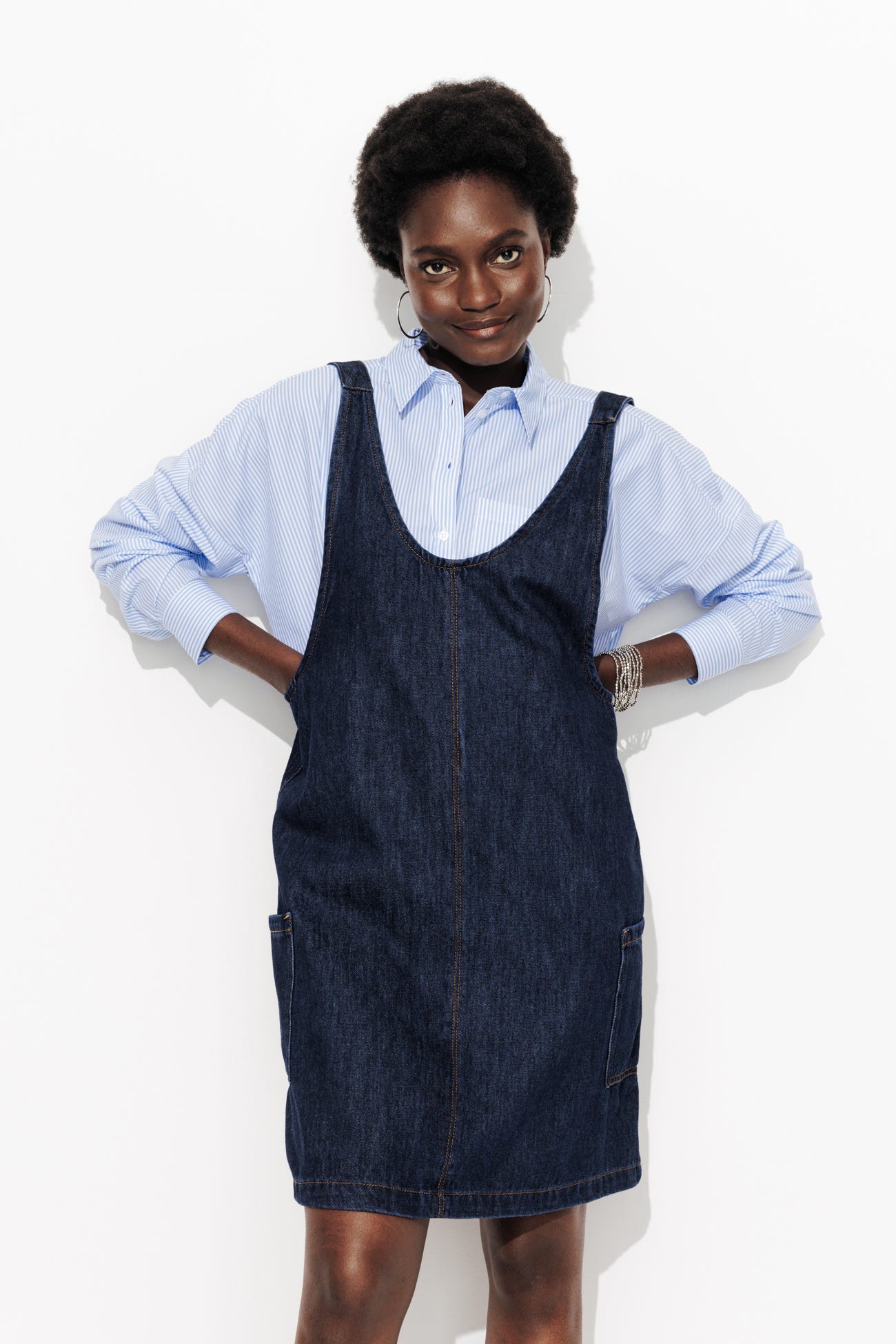 Jeans-Latzkleid NINA
