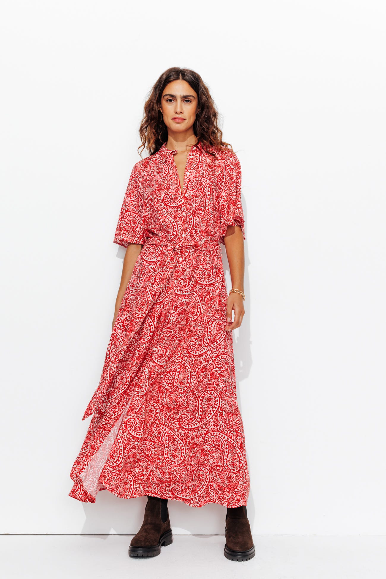 Robe-chemise imprimée Femme