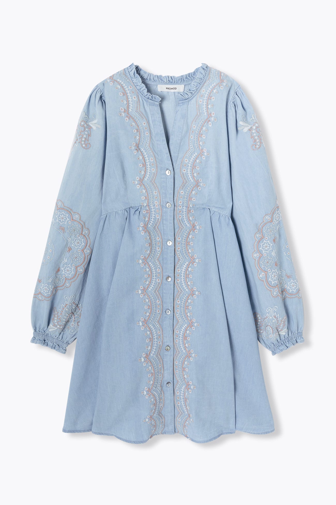 Short embroidered dress